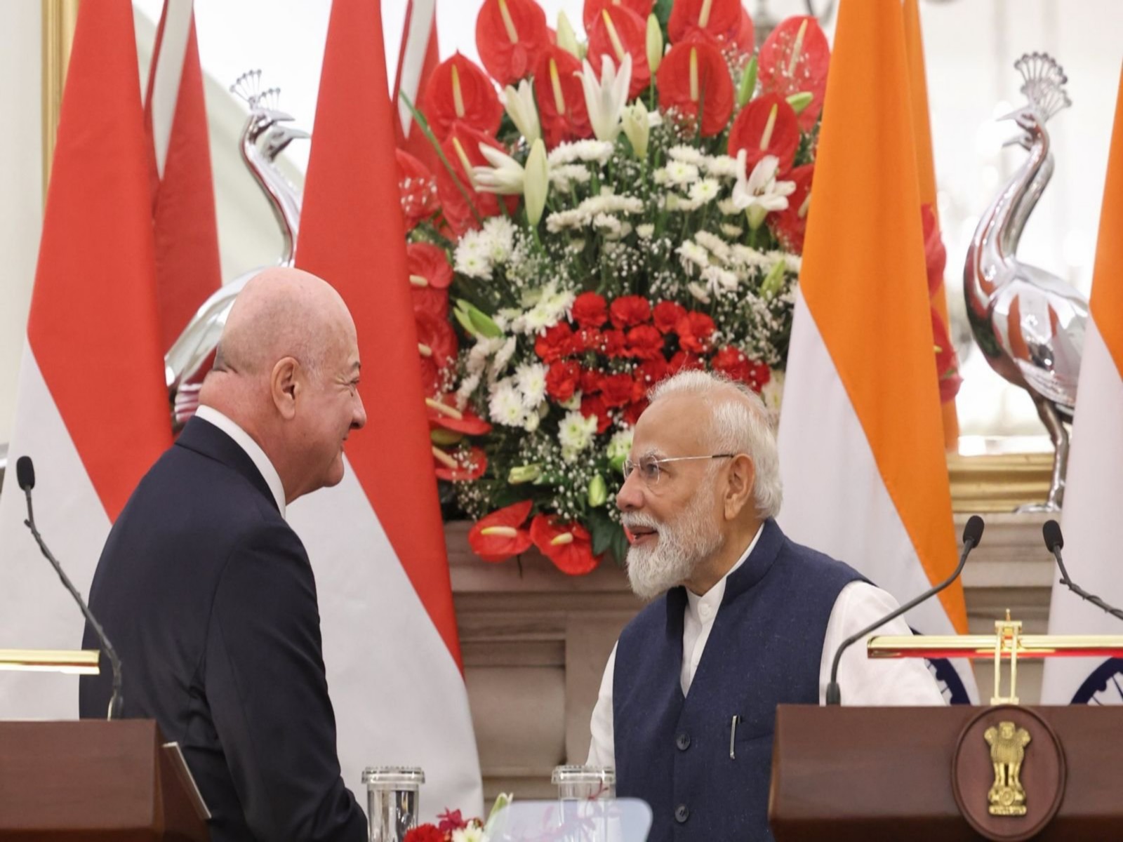 Prime Minister Narendra Modi and Federal Chancellor of Austria Christian Stöcker (Photo/@narendramodi) Prime Minister Narendra Modi and Federal Chancellor of Austria Christian Stöcker (Photo/@narendramodi)