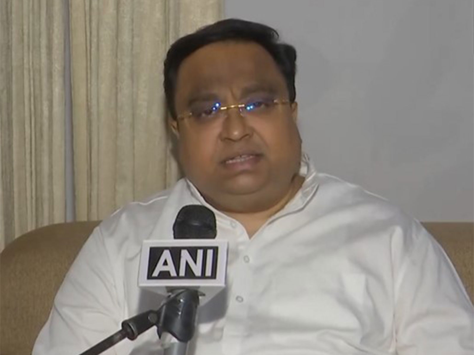 Biju Janata Dal (BJD) MP Sasmit Patra (Photo/ANI)