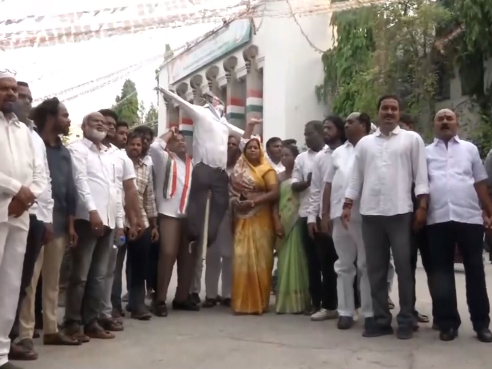 Telangana Congress protests against Tejasvi Surya's remarks in LS (Photo/ANI) Telangana Congress protests against Tejasvi Surya's remarks in LS (Photo/ANI)