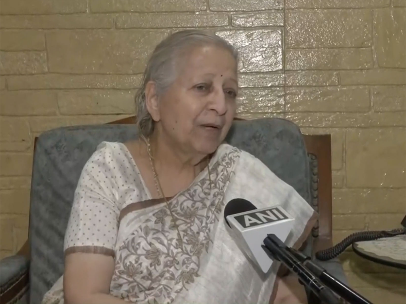 Former Lok Sabha Speaker and BJP leader Sumitra Mahajan (Photo/ANI)