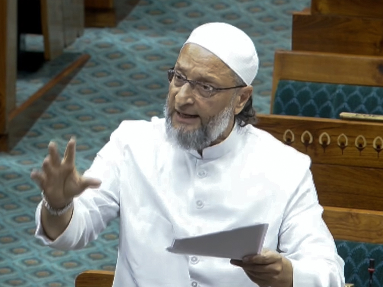 AIMIM chief and MP Asaduddin Owaisi (Photo/Sansad TV)