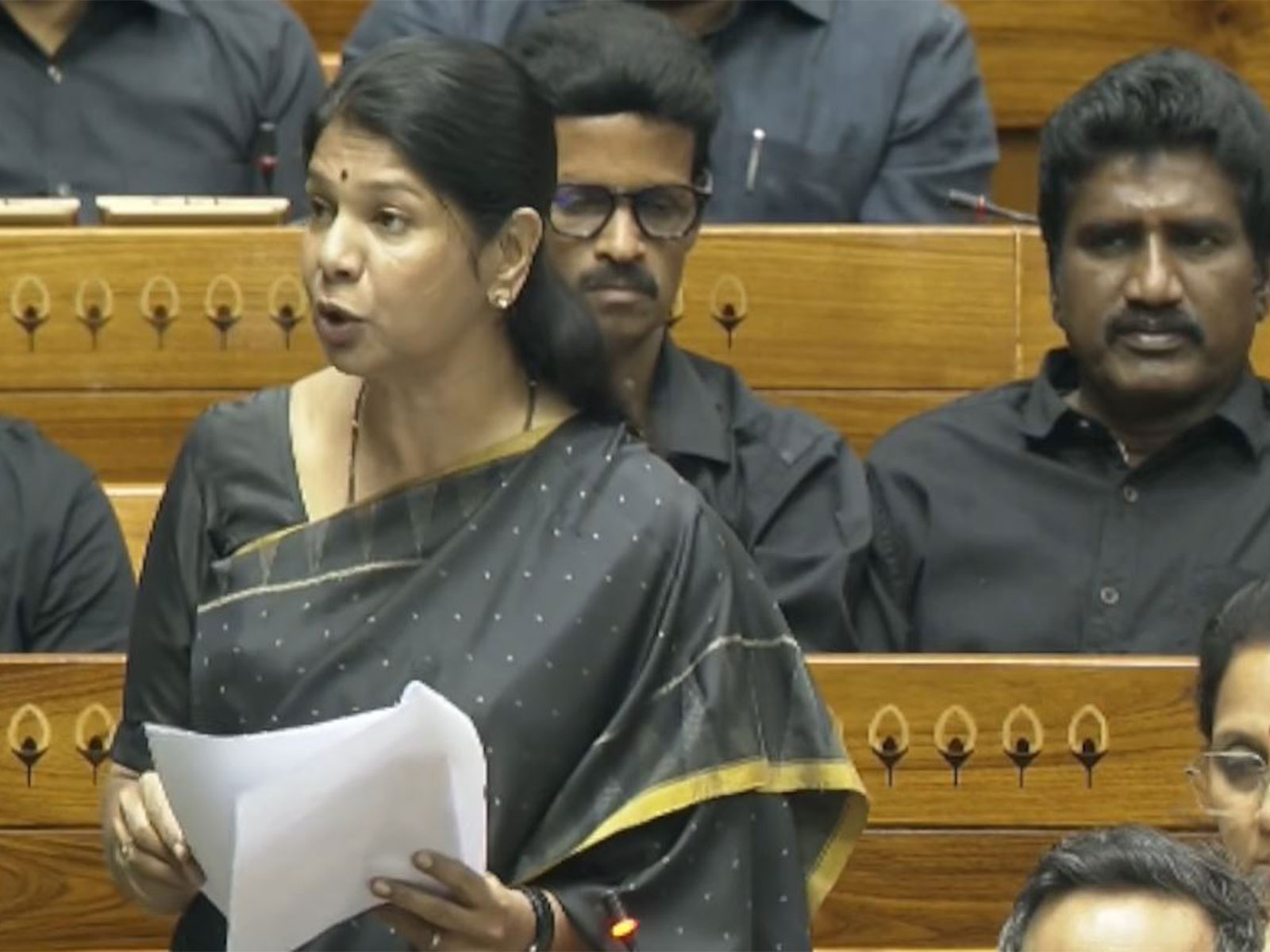 DMK MP Kanimozhi (Photo/Sansad TV)