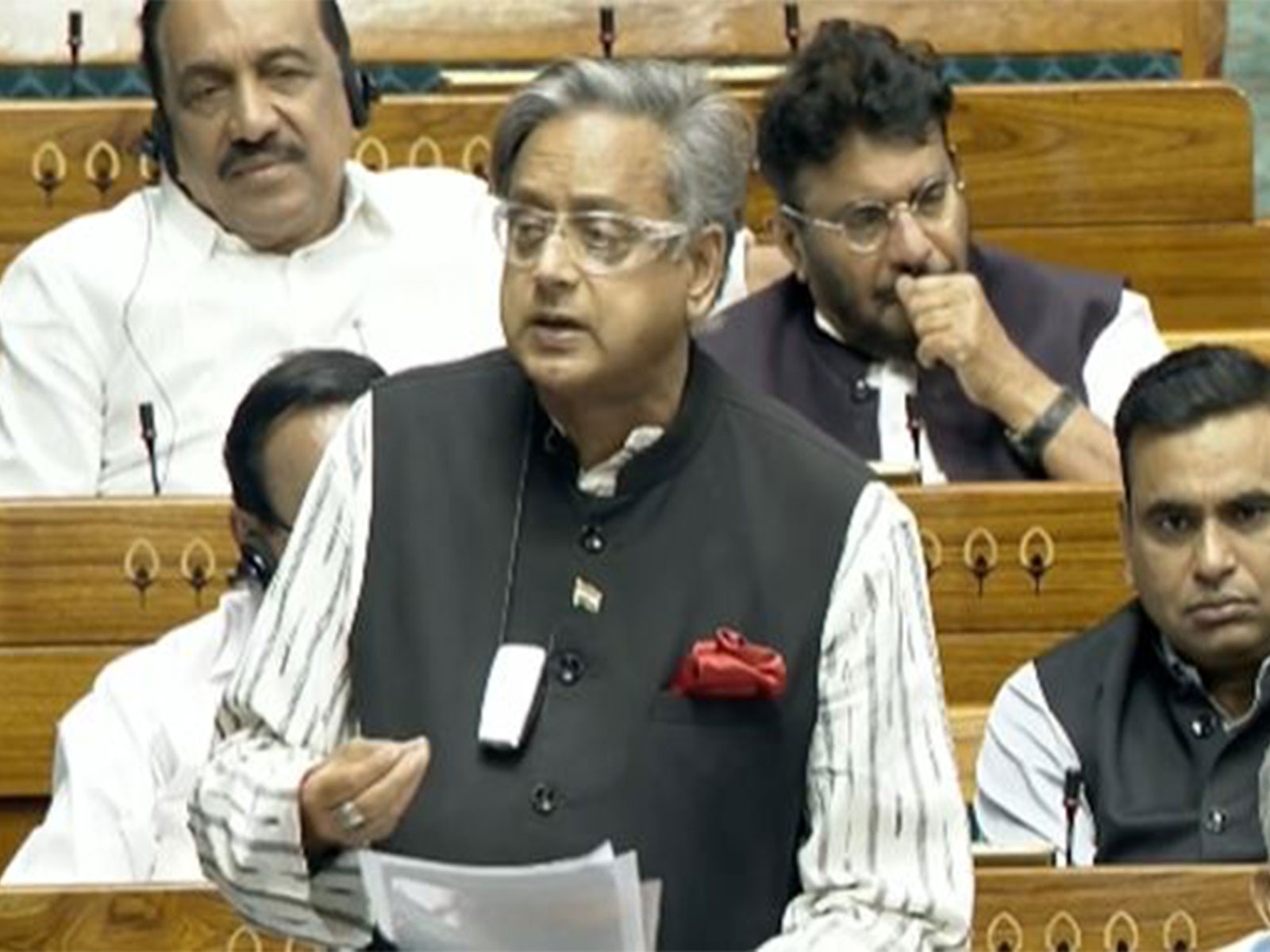 Congress MP Shashi Tharoor (Photo/Sansad TV) Congress MP Shashi Tharoor (Photo/Sansad TV)