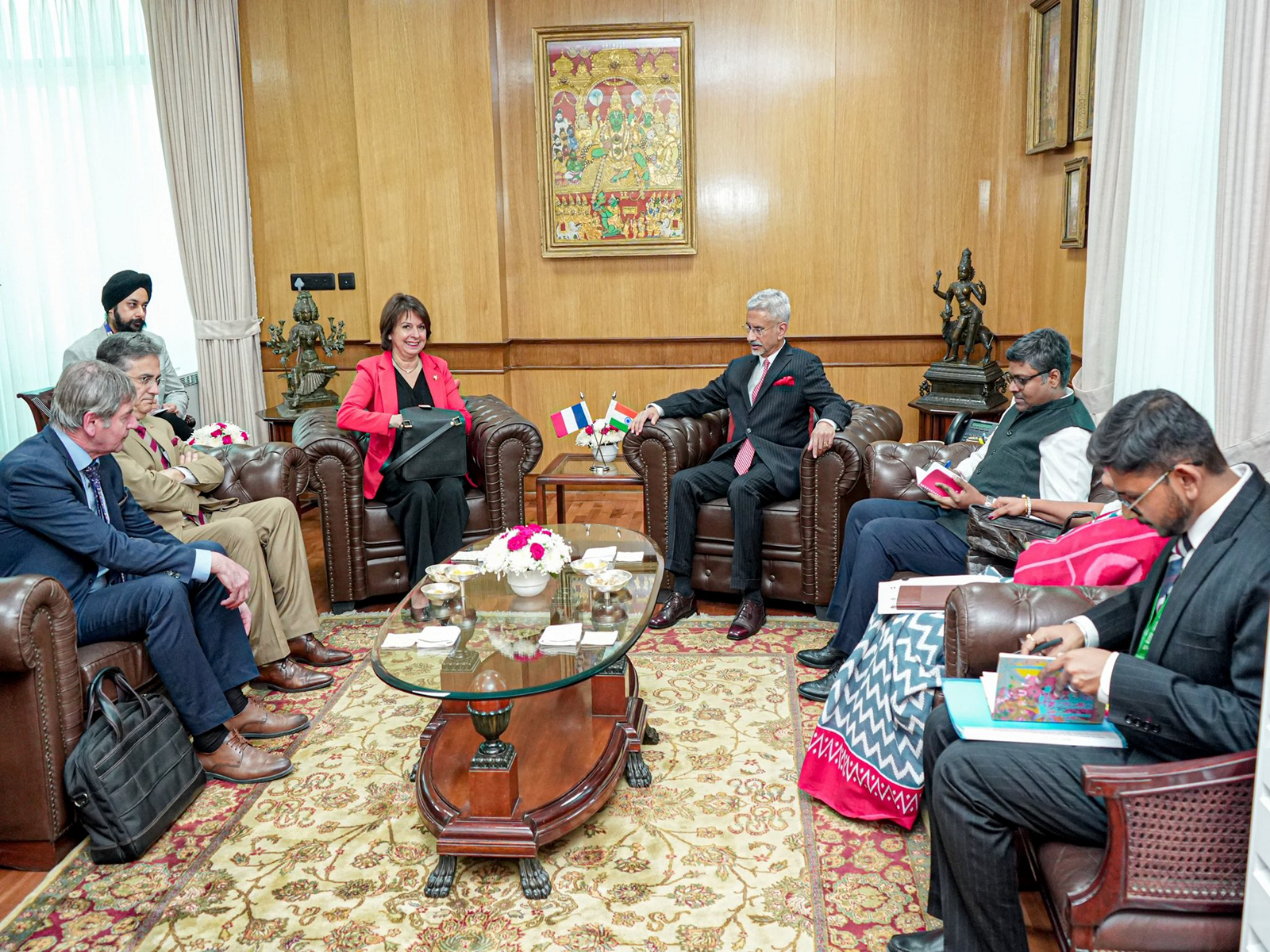 French delegation led by Senator Mireille Jouve meets EAM Jaishankar (Photo/X@DrSJaishankar)