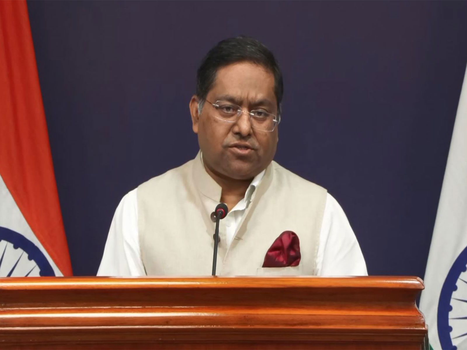 MEA Spokesperson Randhir Jaiswal (Photo/YouTube/MEAIndia)
