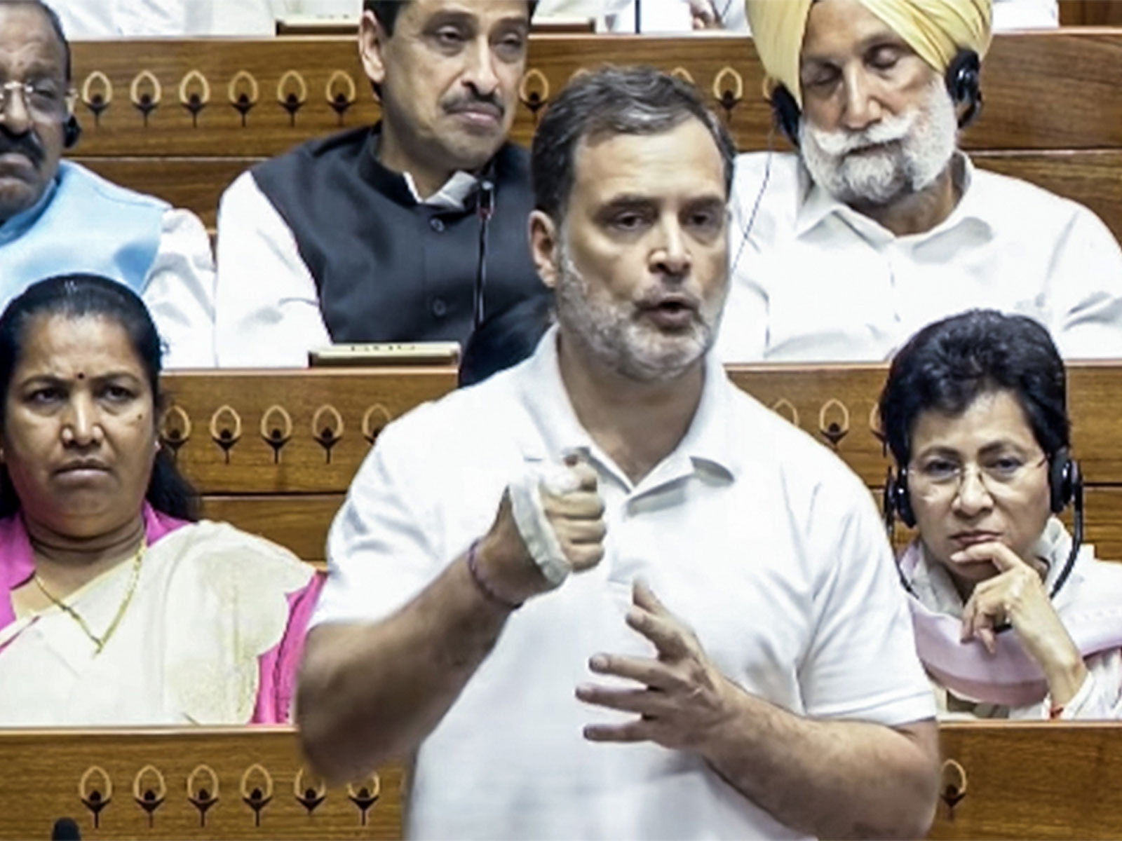 Lok Sabha Leader of Opposition Rahul Gandhi (Photo/Sansad TV))