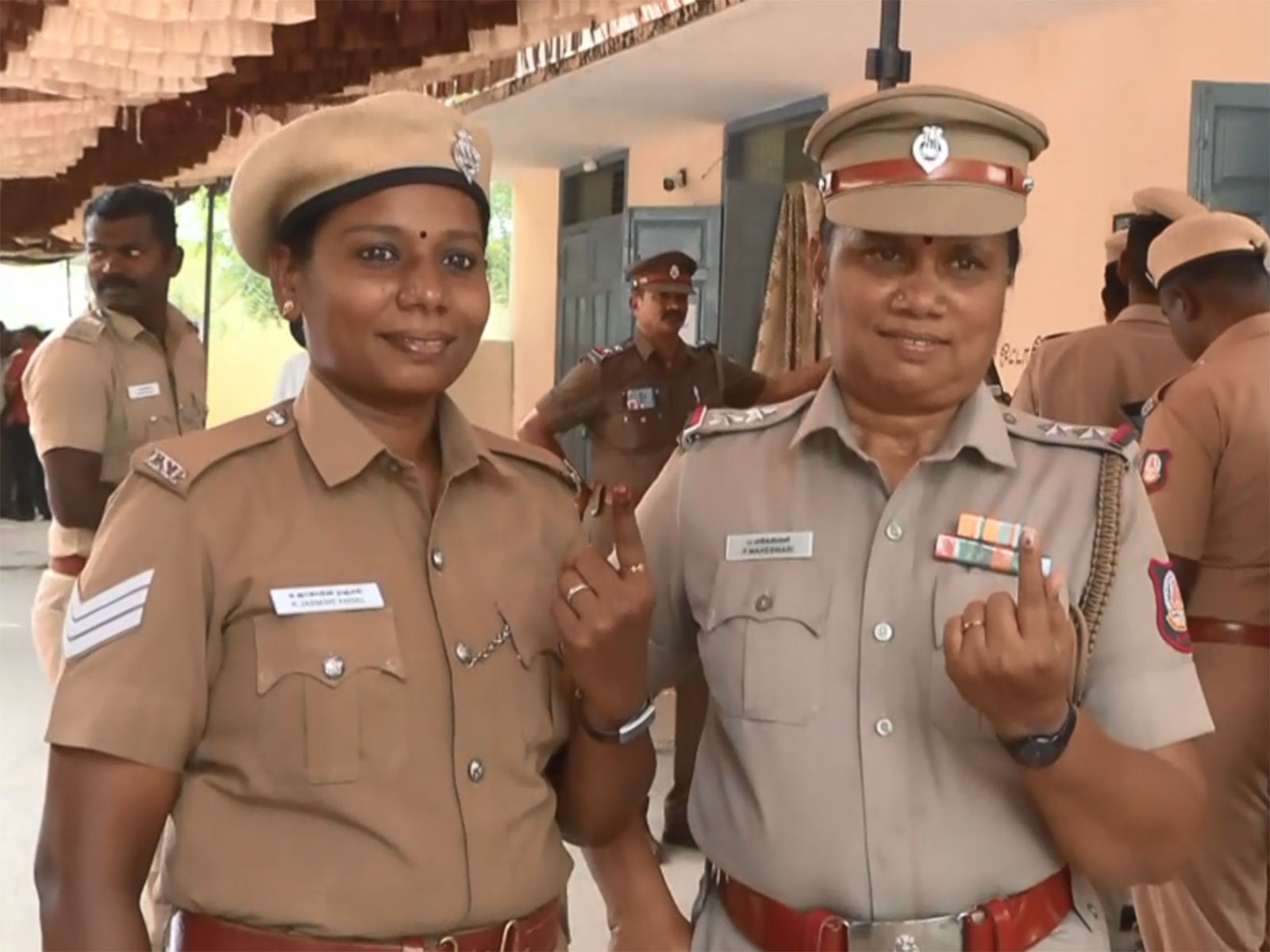 Postal voting begins for election duty personnel In Tiruchirappalli (Photo/ANI)