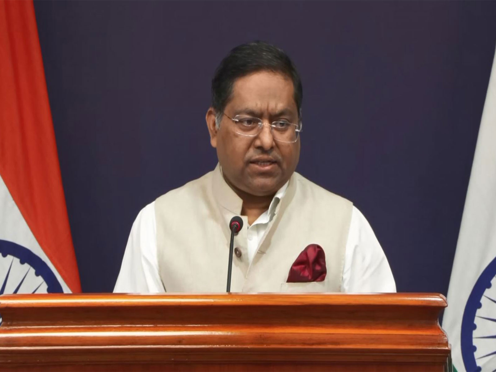 MEA Spokesperson Randhir Jaiswal (Photo/YouTube/MEAIndia)