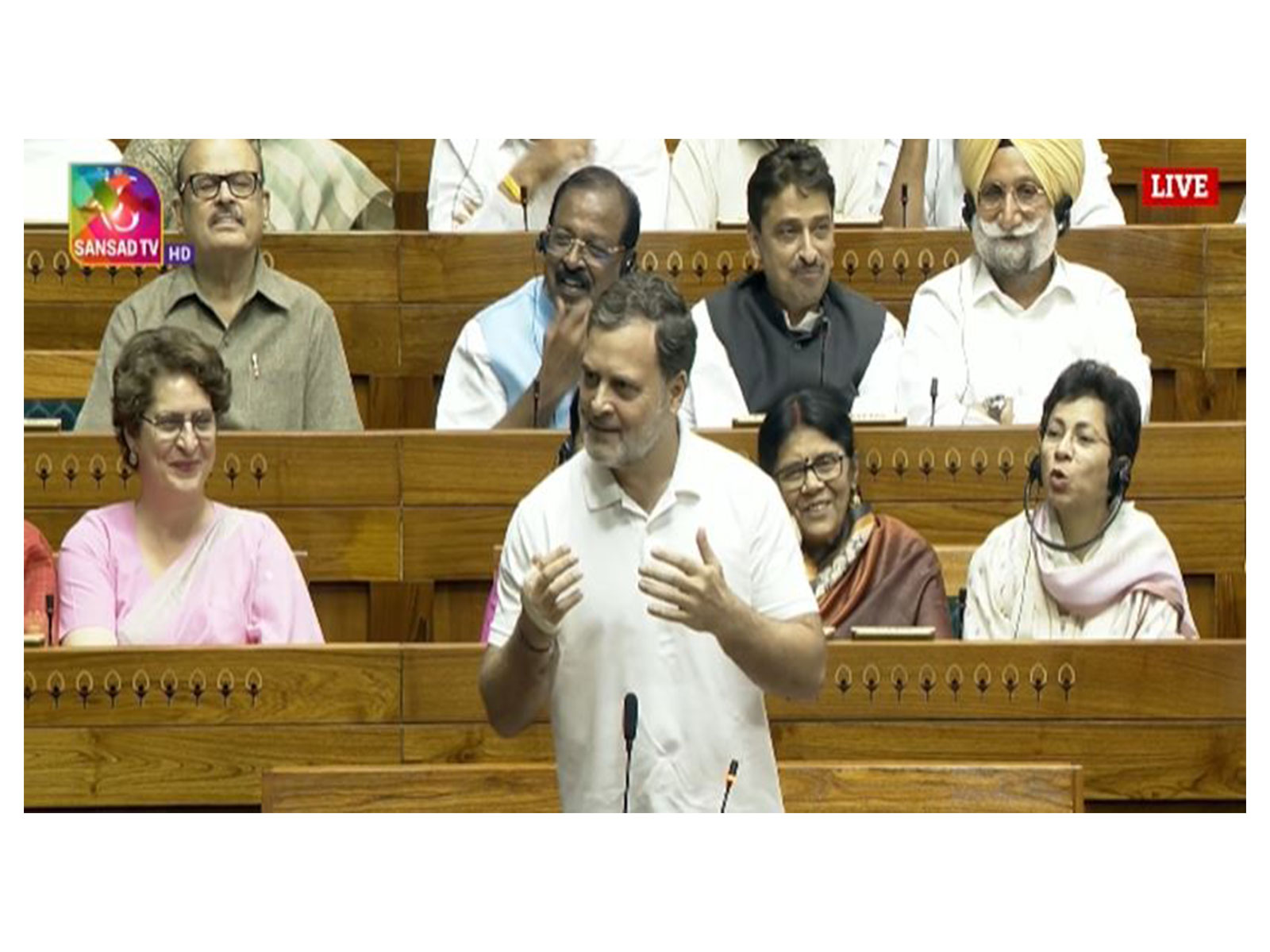 Leader of Opposition in Lok Sabha Rahul Gandhi (Photo/Sansad TV)