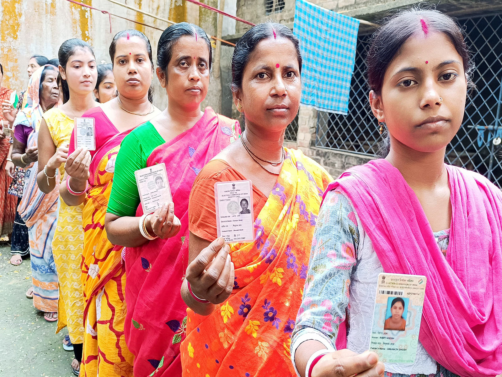 Women voters stand in queue to cast their votes in West Bengal (File Photo/ANI) Women voters stand in queue to cast their votes in West Bengal (File Photo/ANI)