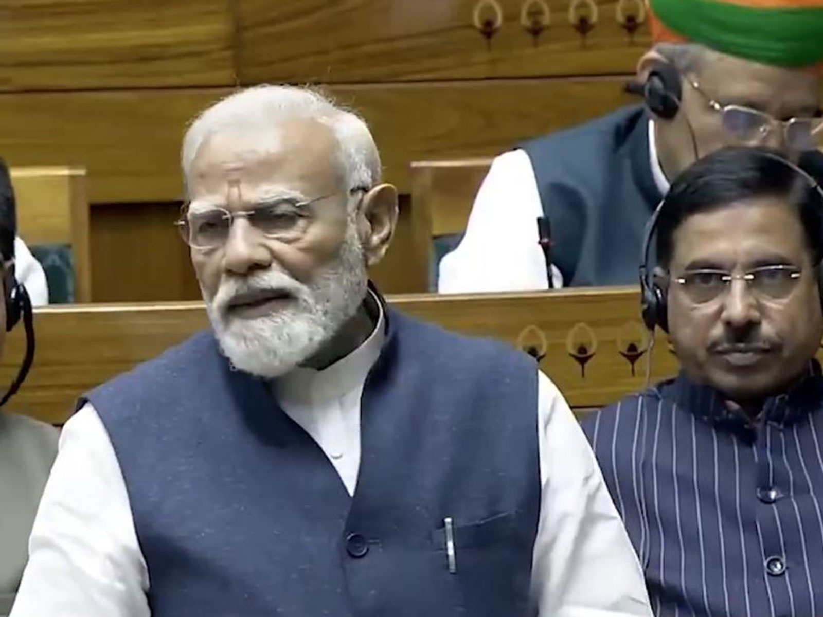 Prime Minister Narendra Modi (Photo/ANI/Sansad TV)