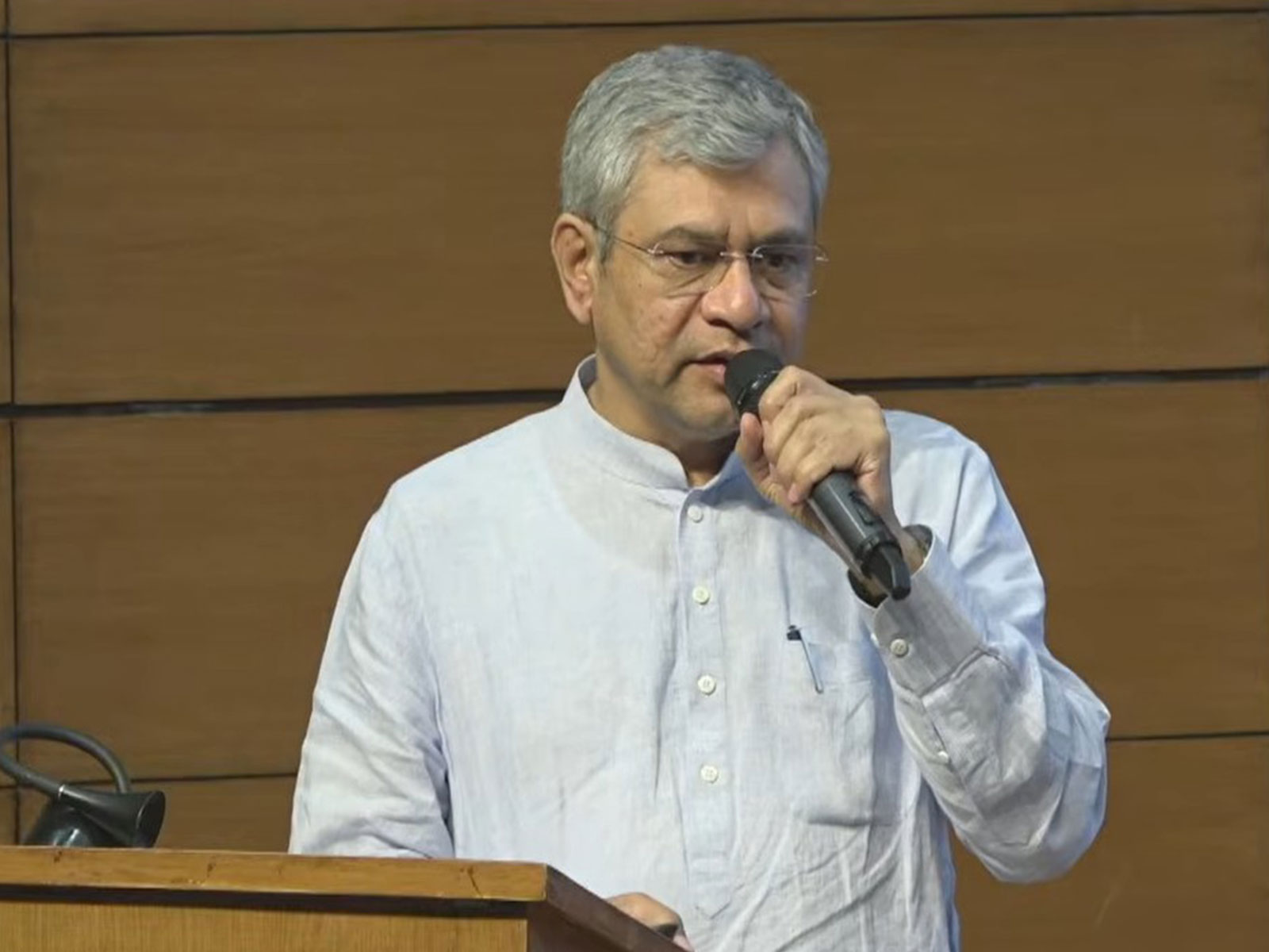 Union Minister Ashwini Vaishnaw at the Cabinet briefing (Photo/ANI)