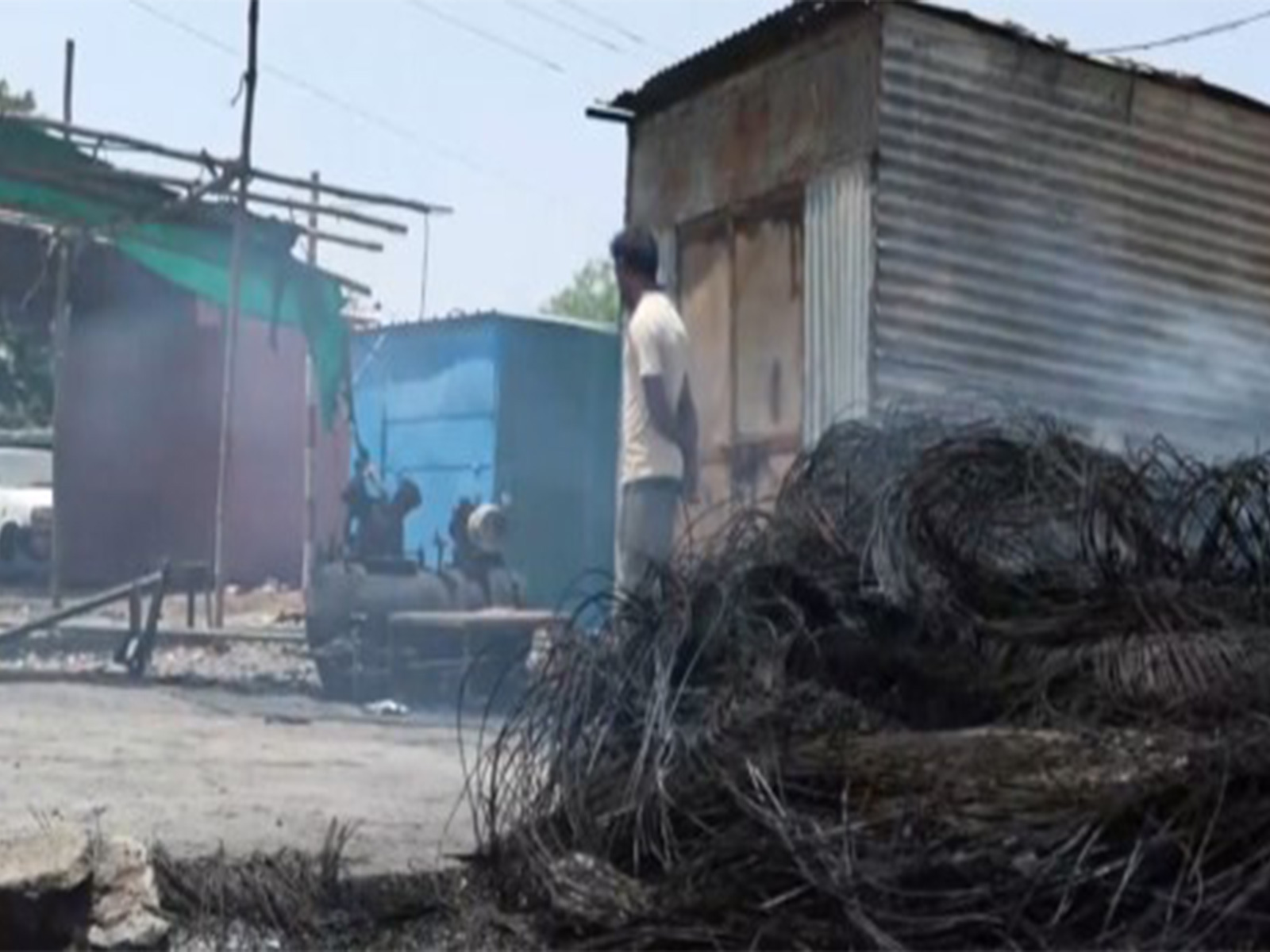 Visuals from the clash site (Photo/ANI)