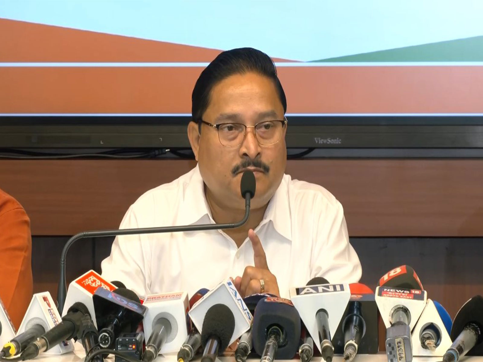 Assam BJP president and MP from Darrang–Udalguri Dilip Saikia (Photo/ANI)