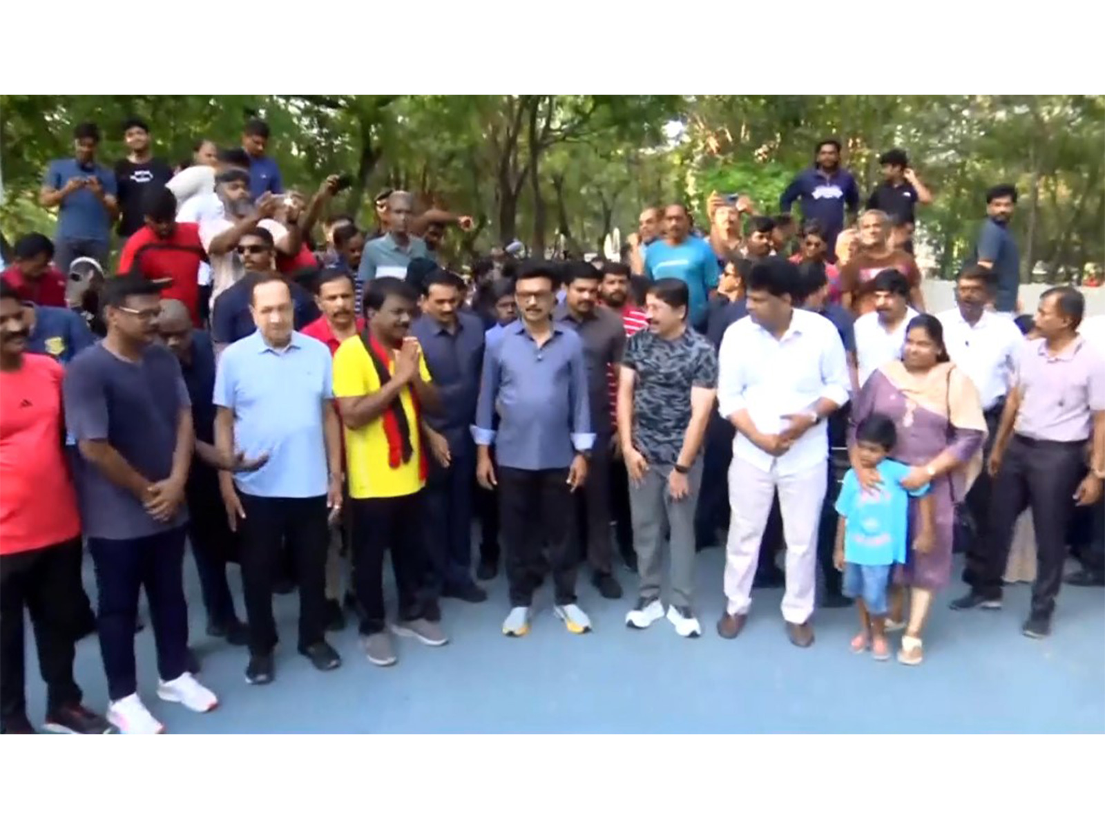 Tamil Nadu Chief Minister MK Stalin campaigns in Anna Nagar (Photo/ANI)