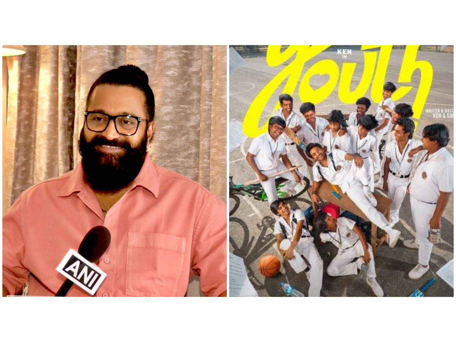 Rishab Shetty (L) Youth poster (R) (Photos/ANI, @shetty_rishab)