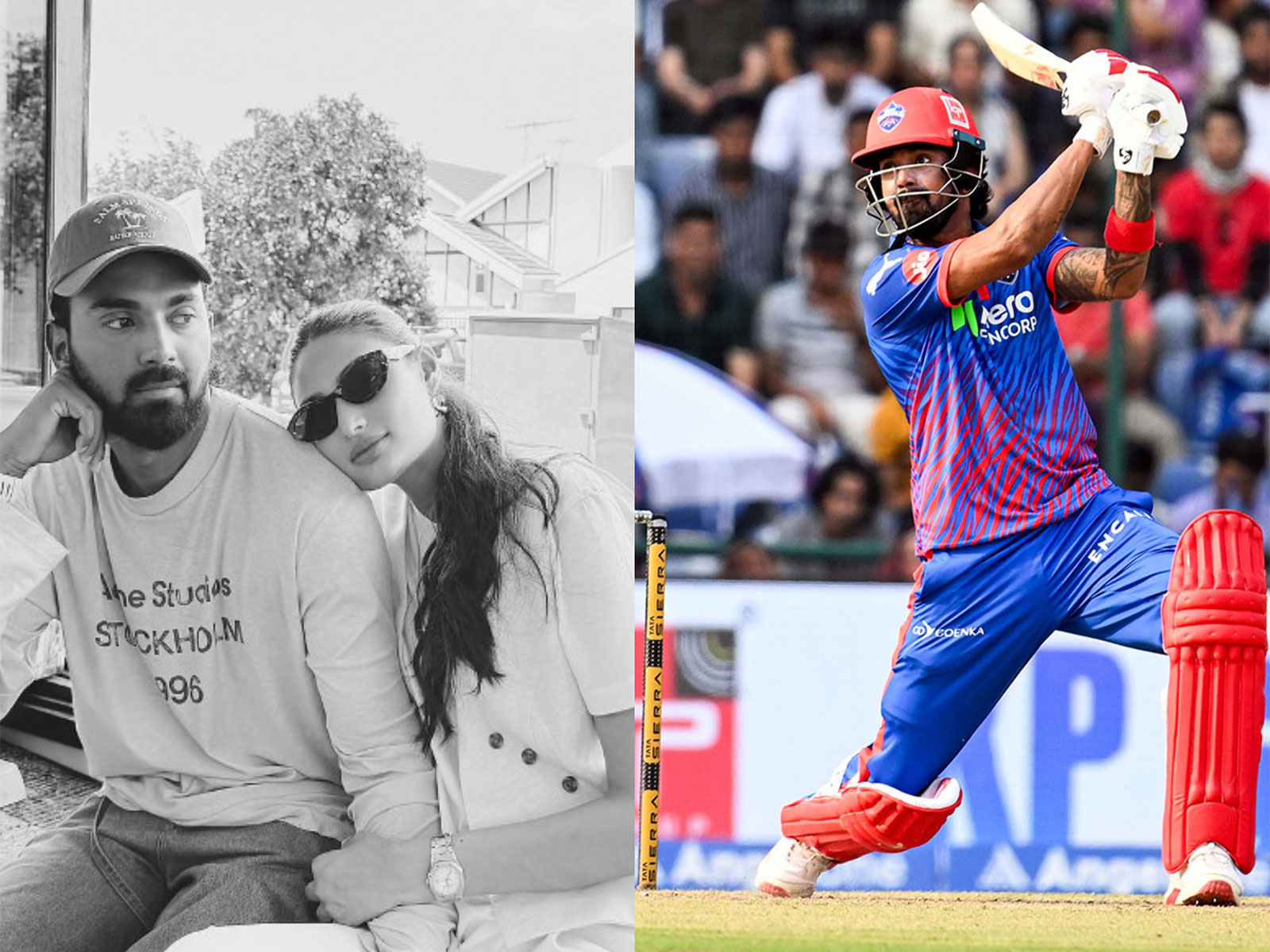 KL Rahul with Athiya Shetty (Photo/Instagram@athiyashetty), KL Rahul (Photo: ANI)