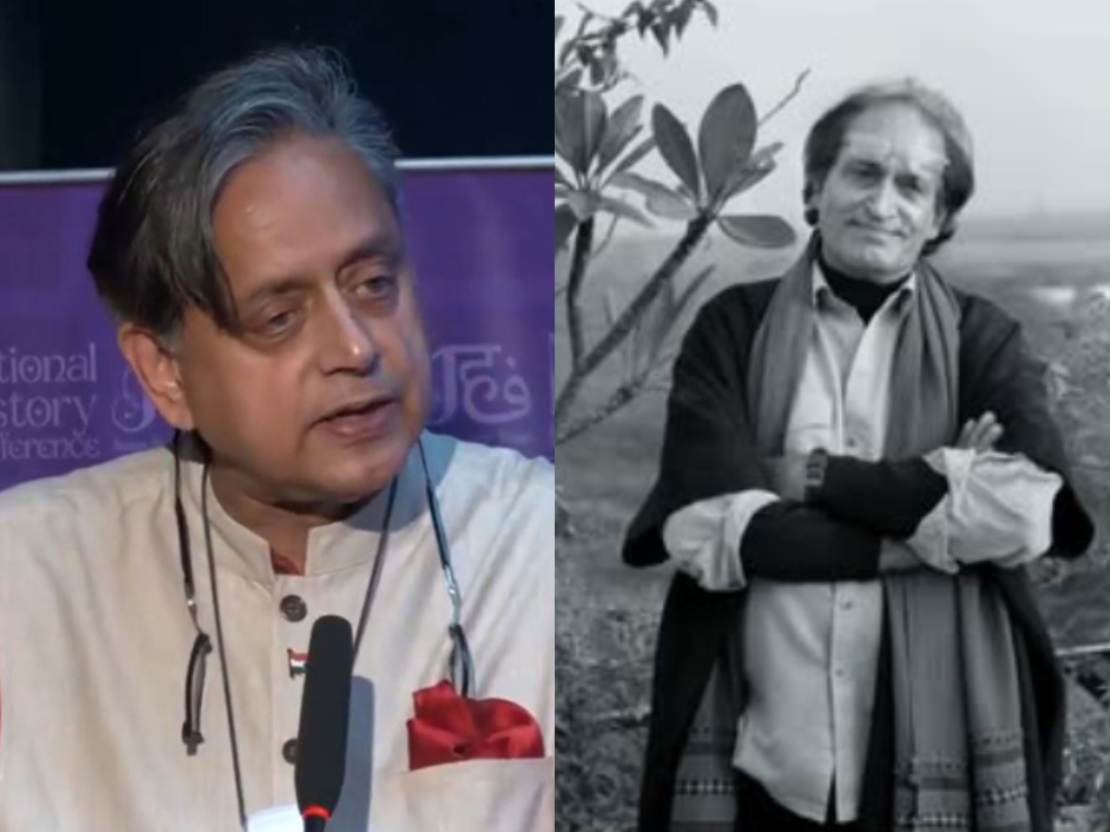 Shashi Tharoor (L), Raghu Rai (R) (Photo/ANI/Instagram/@raghurai.official)