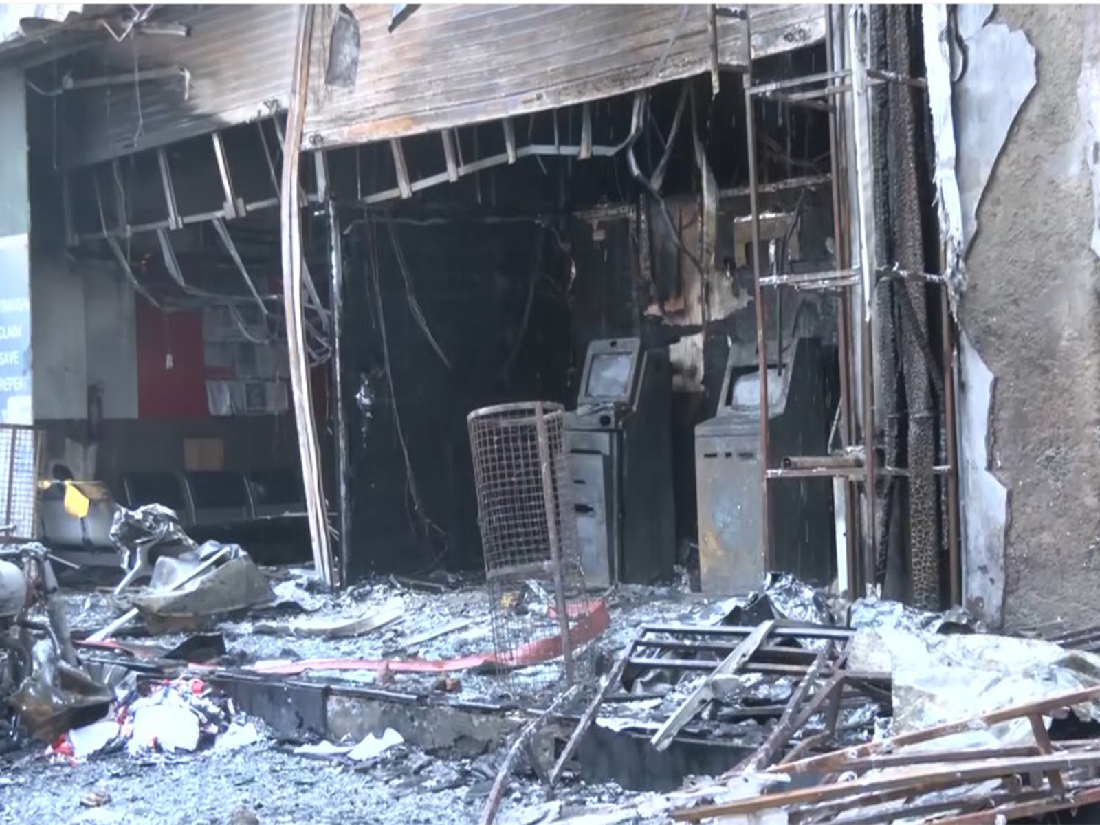 Fire breaks out at gym in Prahladnagar (Photo/ANI)