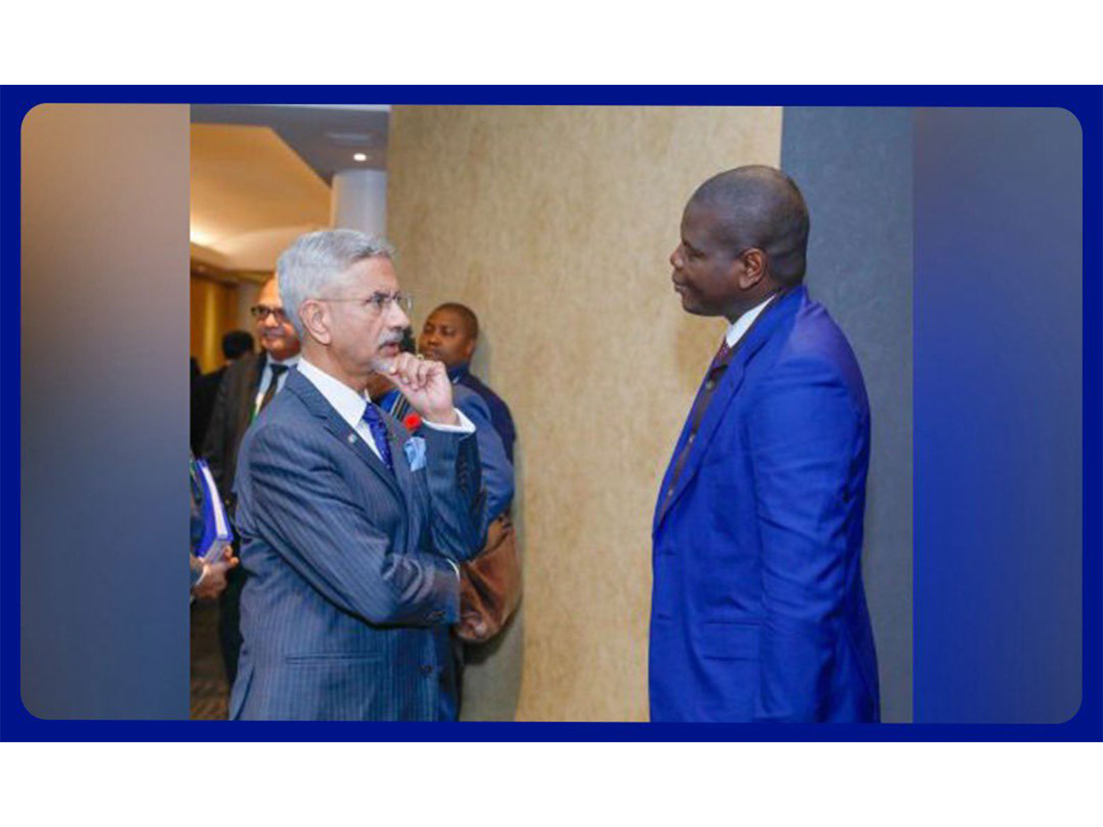 External Affairs Minister S Jaishankar with  South Africa’s Foreign Minister Ronald Lamola (Photo: X@DrSJaishankar)