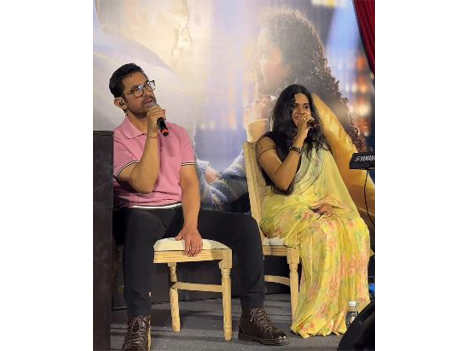 Aamir Khan with Meghna Mishra (Photo/instagram/@aamirkhanproductions )