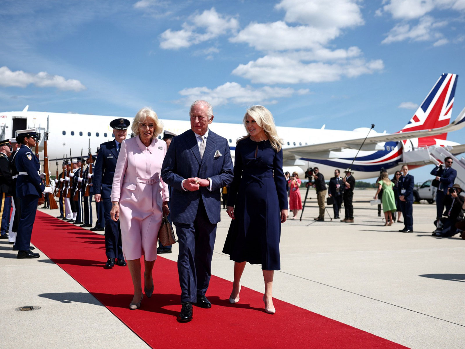 UK King Charles III and Queen Camilla arrived in US (Photo/Reuters)