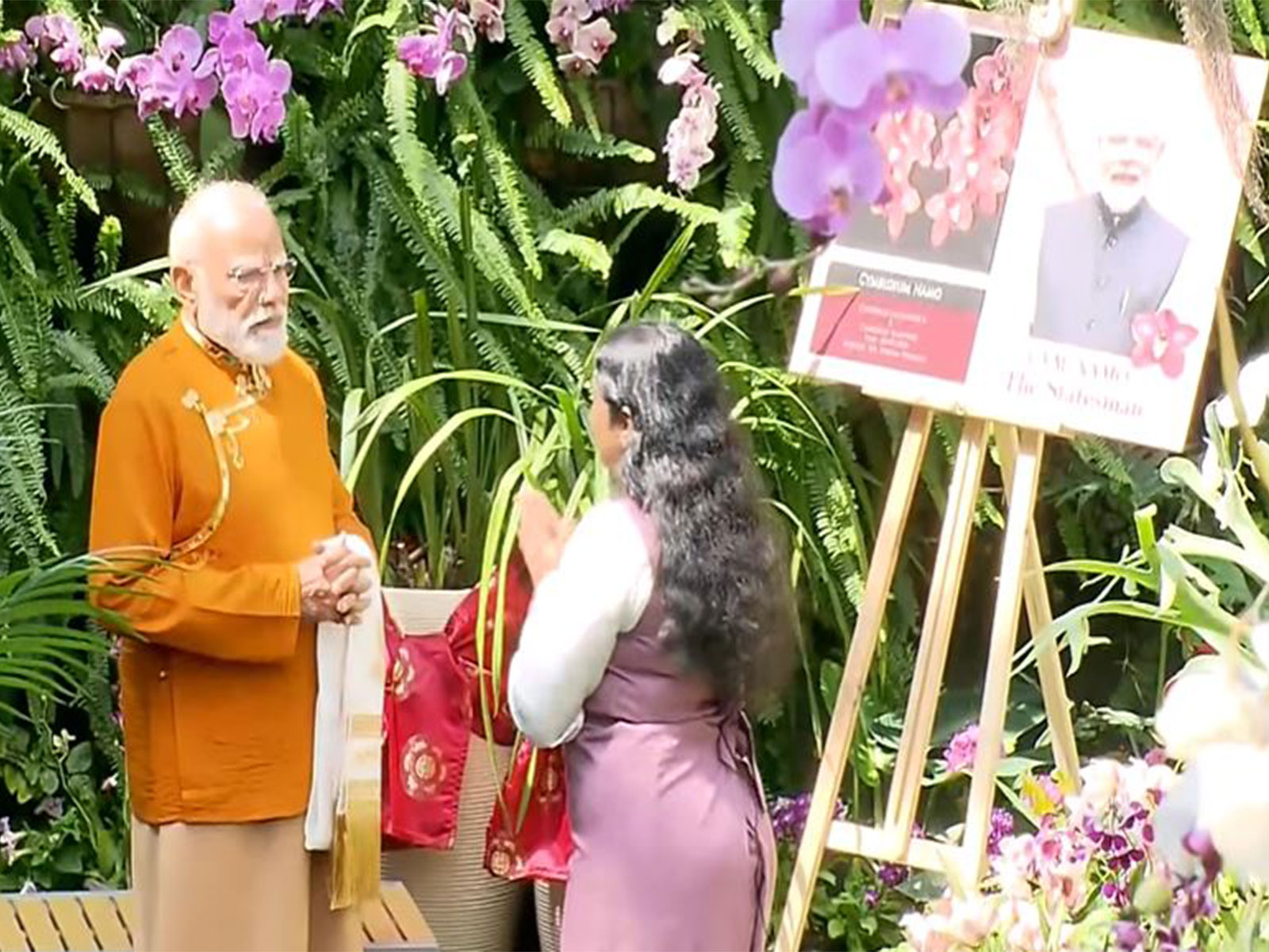 Prime Minister Narendra Modi visits Orchidarium in Sikkim (Photo/DD)