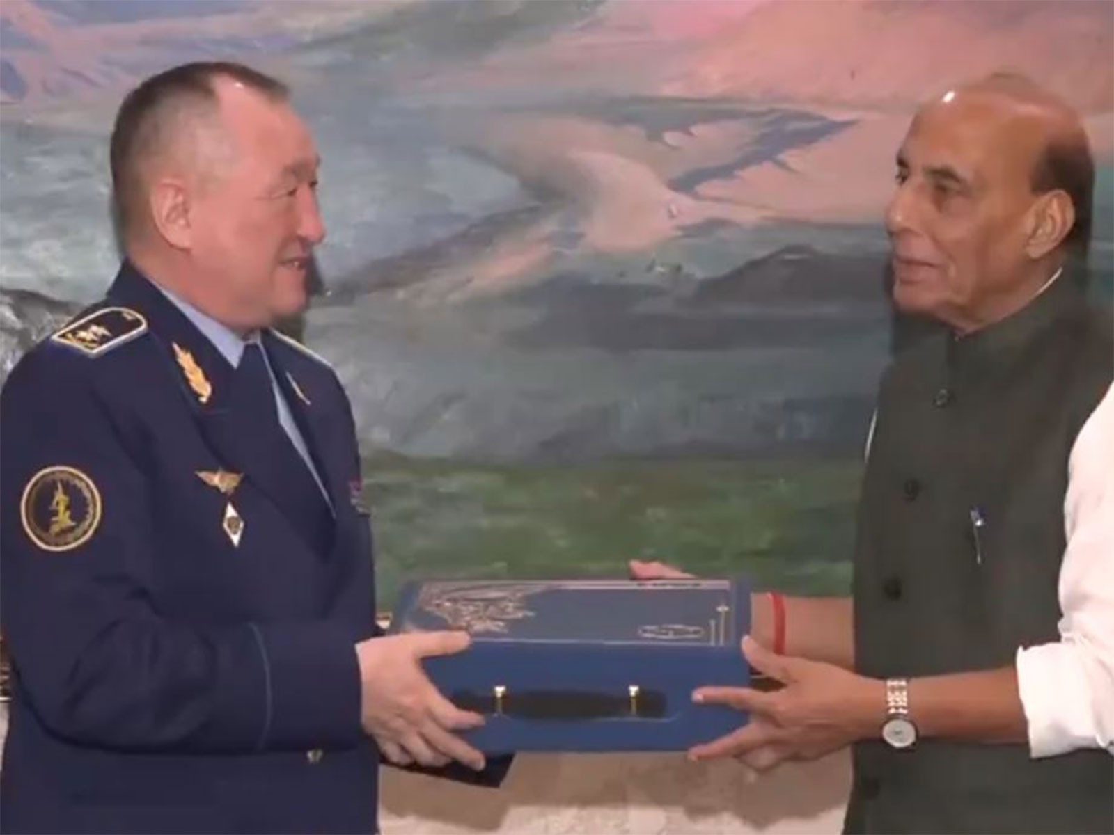 Rajnath Singh holds talks with Kazakhstan defence minister (Photo/ANI)