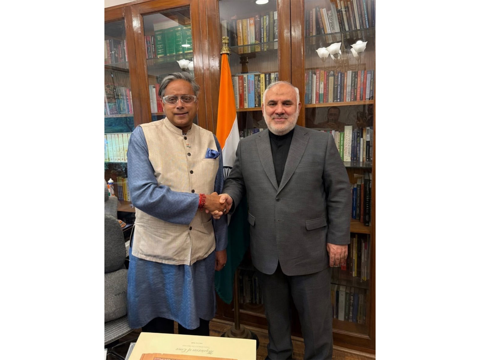 Congress MP Shashi Tharoor with Iran's Ambassdor to India Mohammad Fathali (Photo/X/@ShashiTharoor)