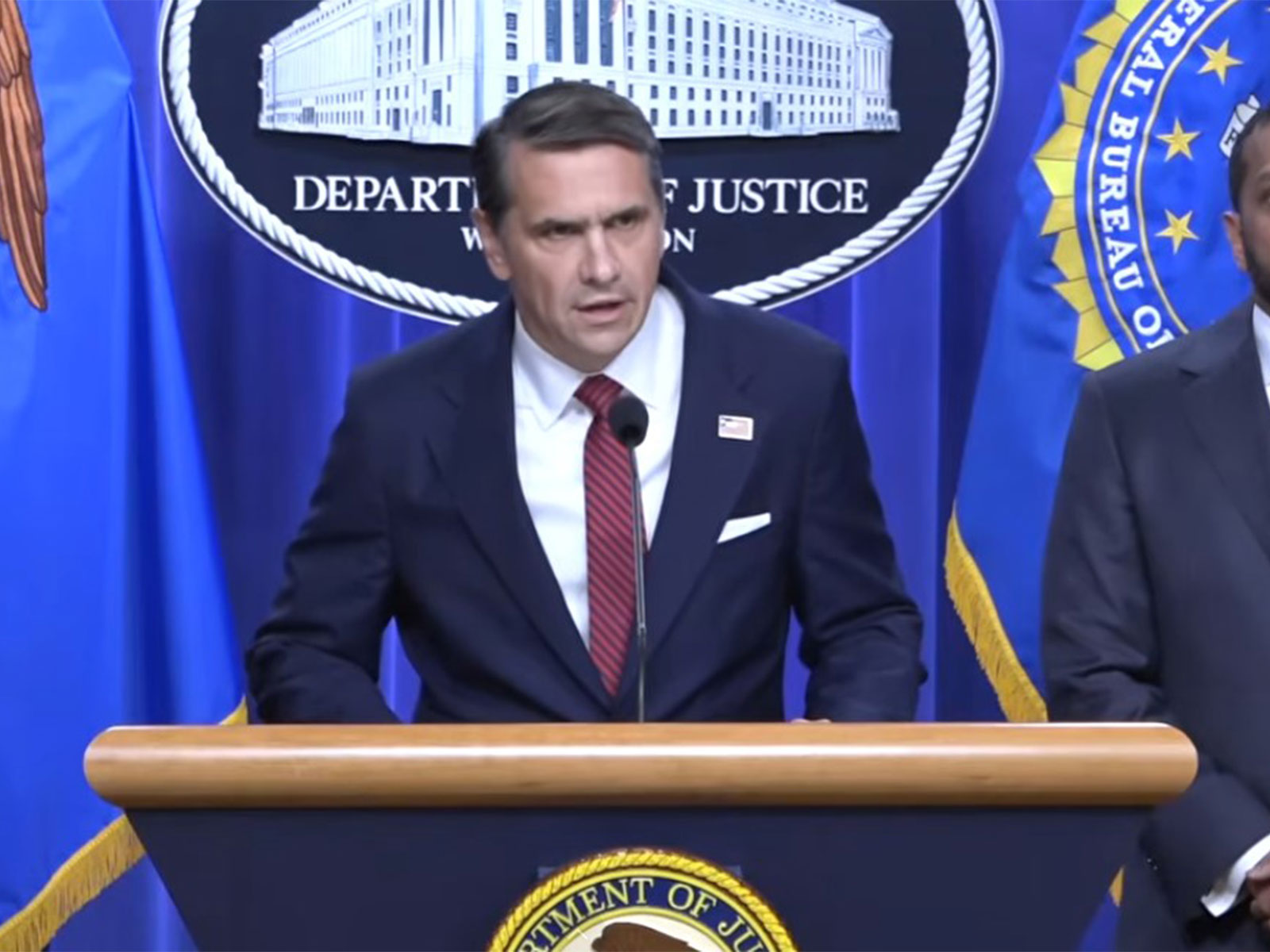 Acting US Attorney General Todd Blanche (Photo/US Department of Justice/YouTube)