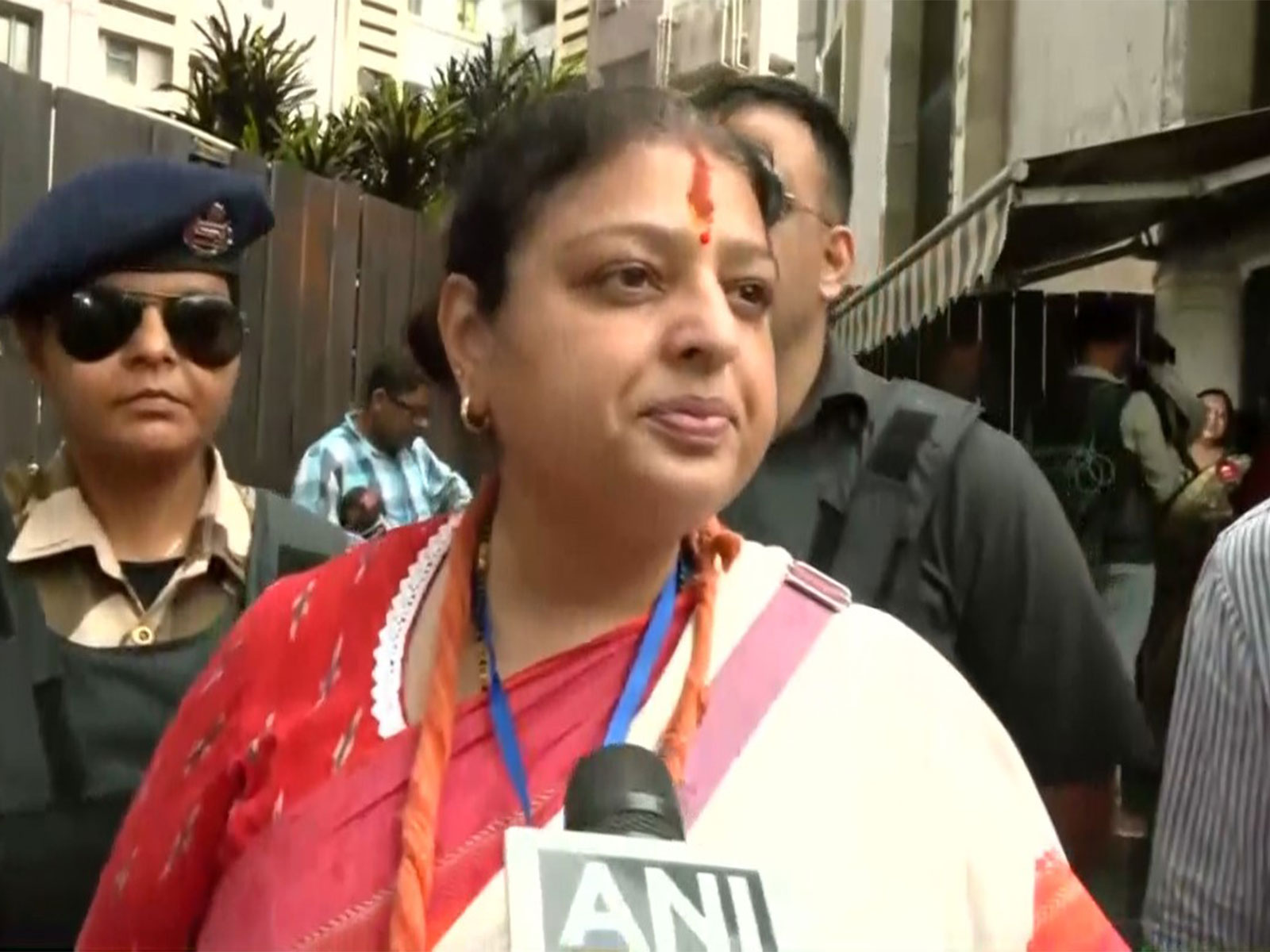 BJP candidate from Entally constituency Priyanka Tibrewal (Photo/ANI)