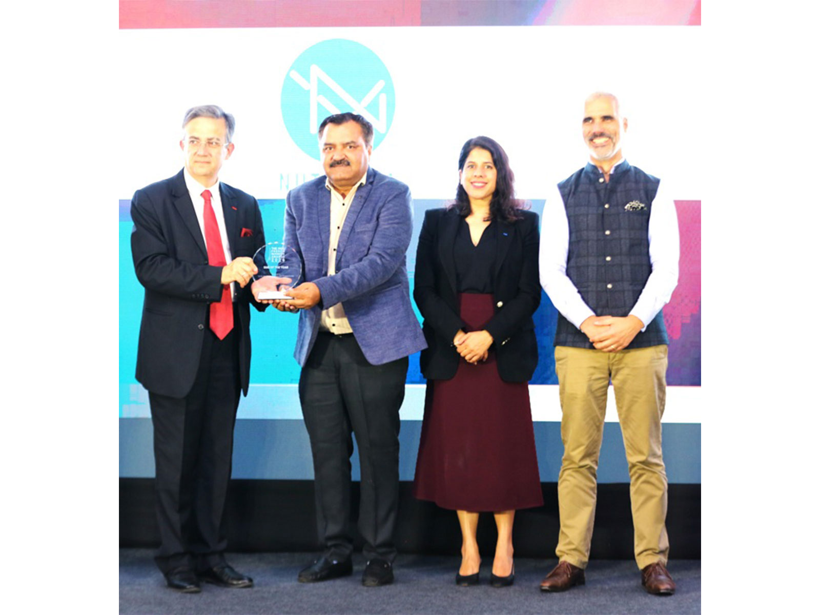 L to R: H E Thierry Mathou, Ambassador of France, Nutrivita Foods' CEO Shailesh Purohit, Payal Kanwar, DG Indo French Chamber of Commerce and Industry (IFCCI) & Jean Touboul, President IFCCI
