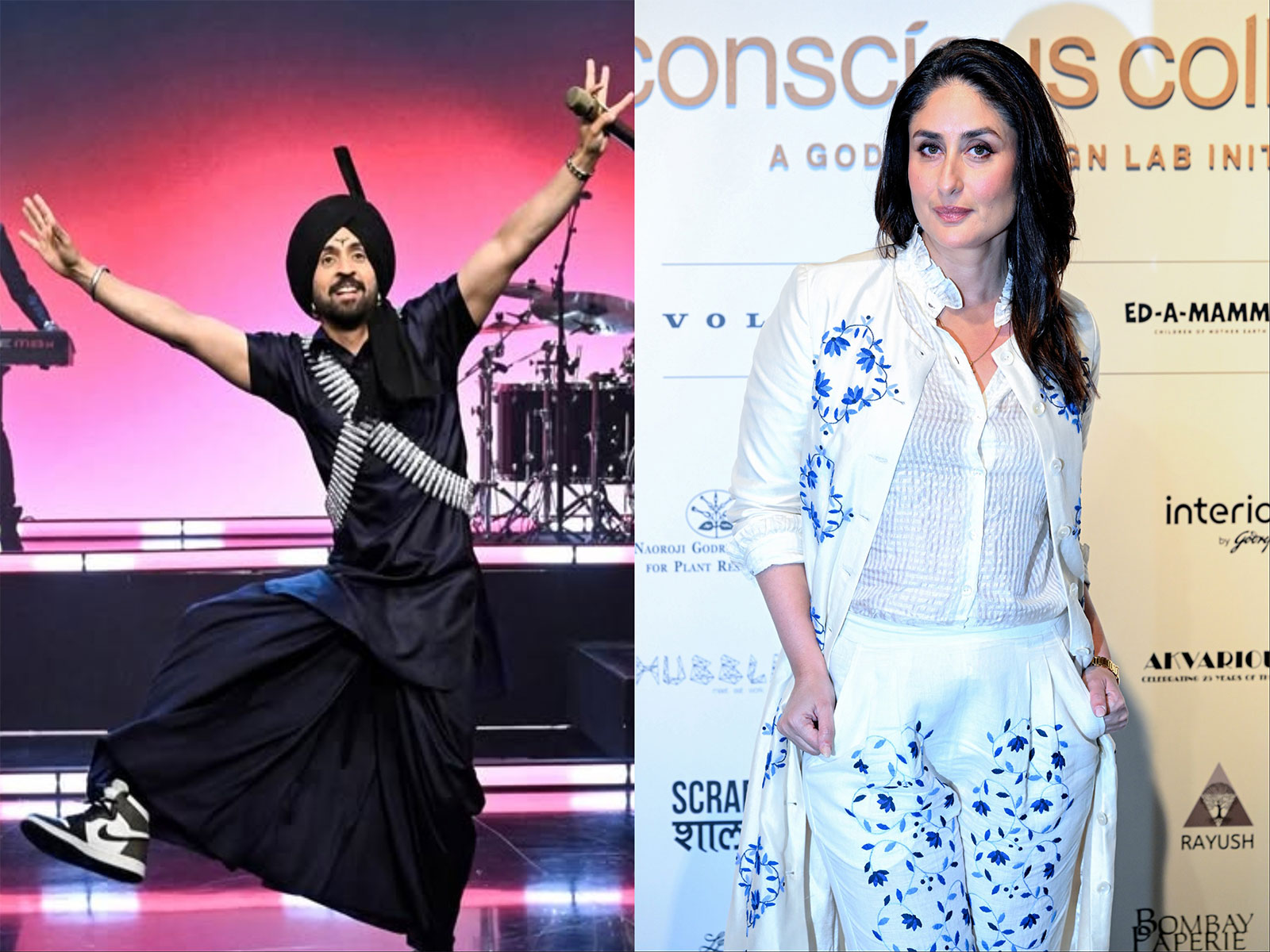 Kareena Kapoor, Diljit Dosanjh (Photo/ANI/Instagram@diljitdosanjh)