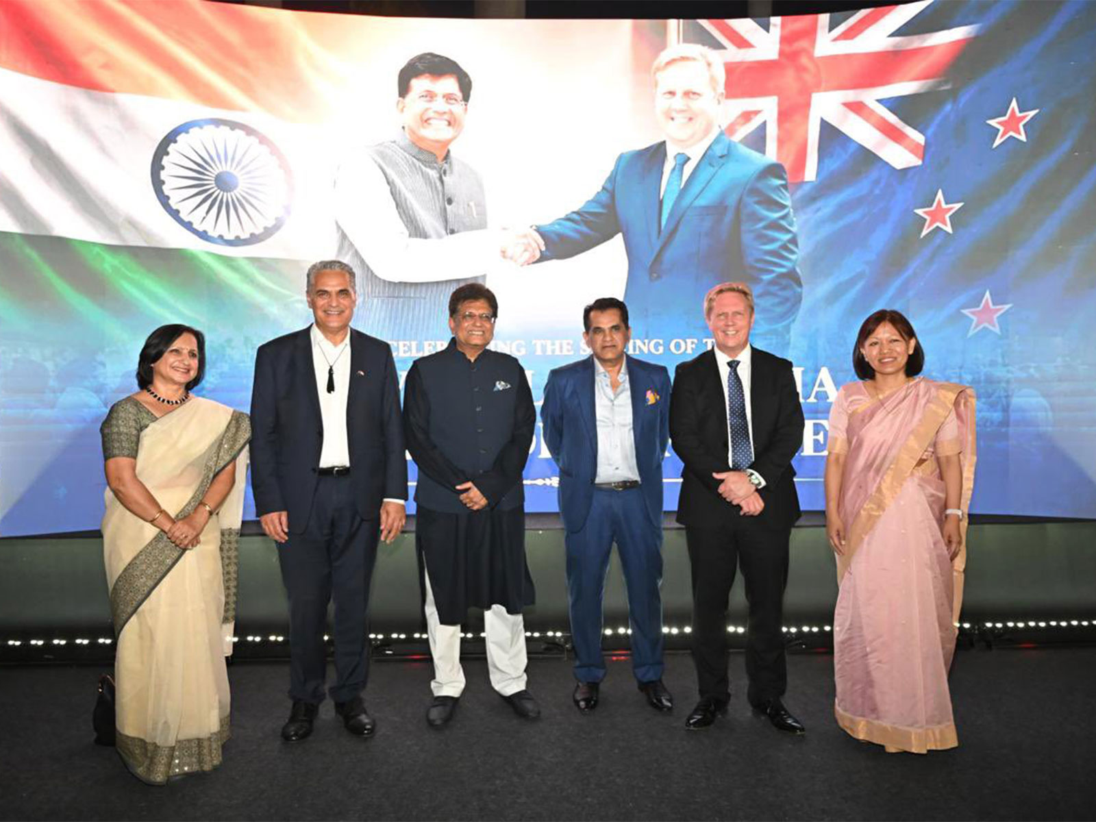 Union Minister of Commerce and Industry Piyush Goyal with Former CEO of the NITI Aayog Amitabh Kant and New Zealand Trade Minister Todd McClay (Photo/X@amitabhk87) Union Minister of Commerce and Industry Piyush Goyal with Former CEO of the NITI Aayog Amitabh Kant and New Zealand Trade Minister Todd McClay (Photo/X@amitabhk87)