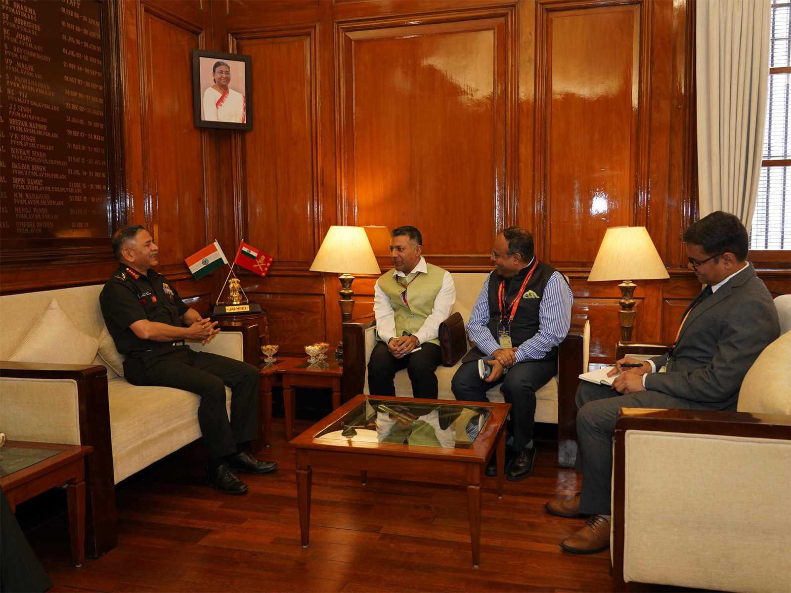 India’s Ambassador-designate to China Vikram Doraiswami met Chief of the Army Staff General Upendra Dwivedi (Photo/X@adgpi)