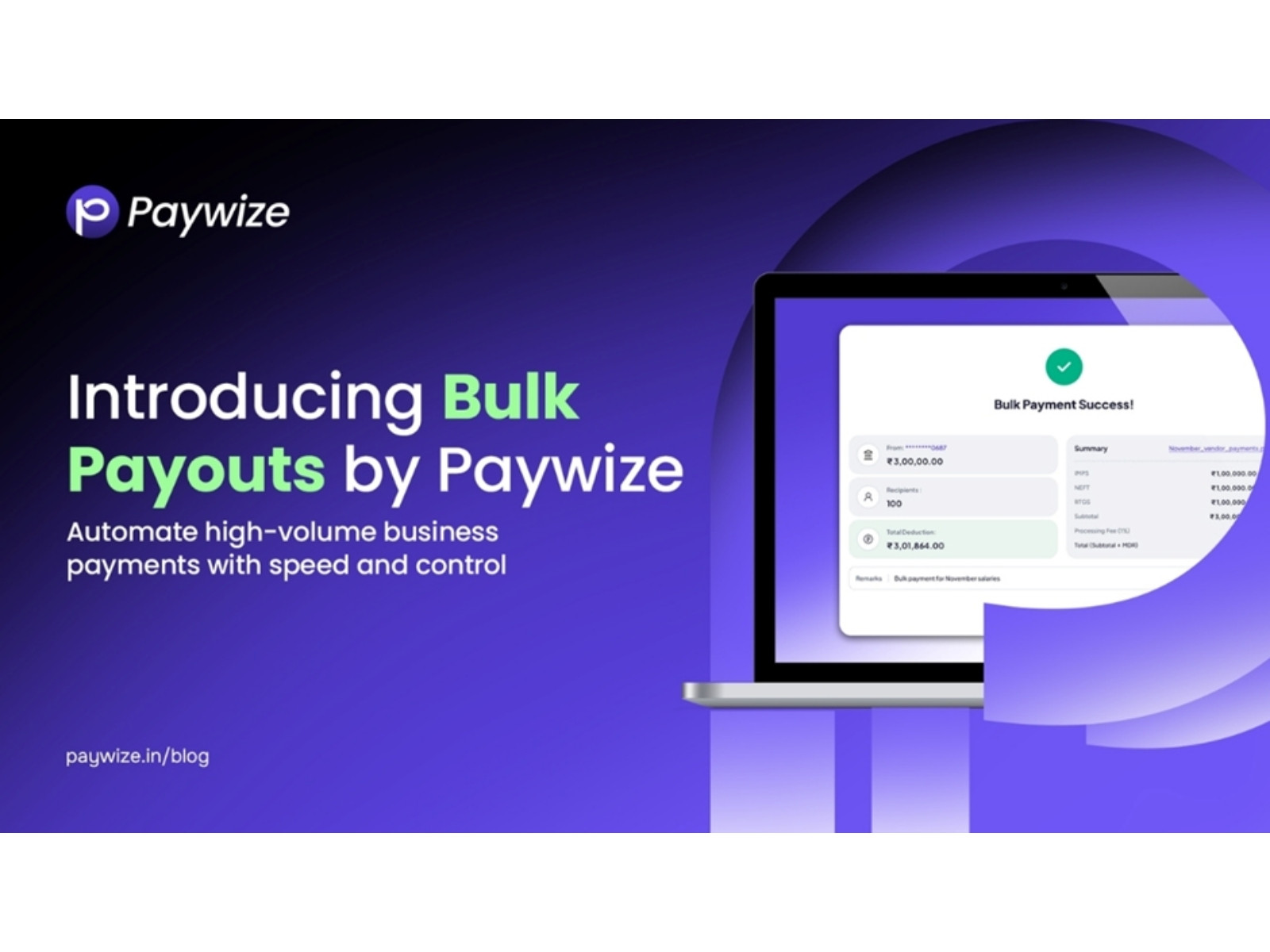 Introducing Bulk Payouts by Paywize – Automate High-Volume Business Payments with Speed and Control