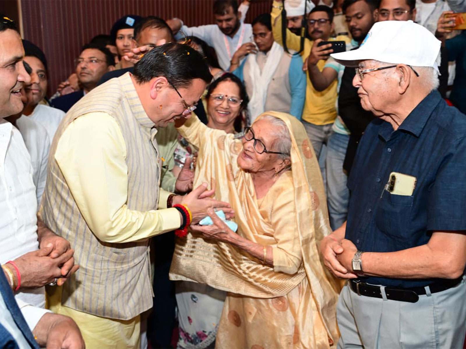 CM Dhami at  ‘Senior Citizen Honour and Sports Festival–2026’ (Photo/ANI)