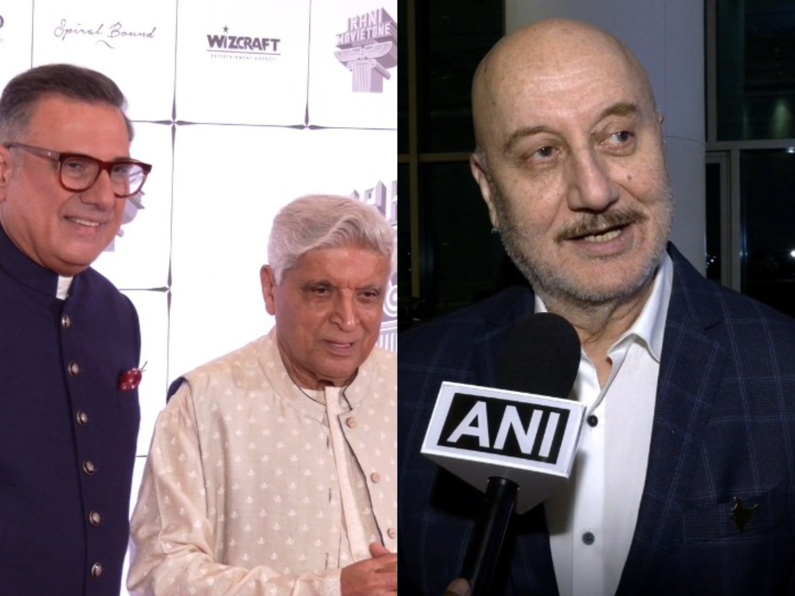 Boman Irani, Javed Akhtar and Anuapm Kher (Photo/ANI)