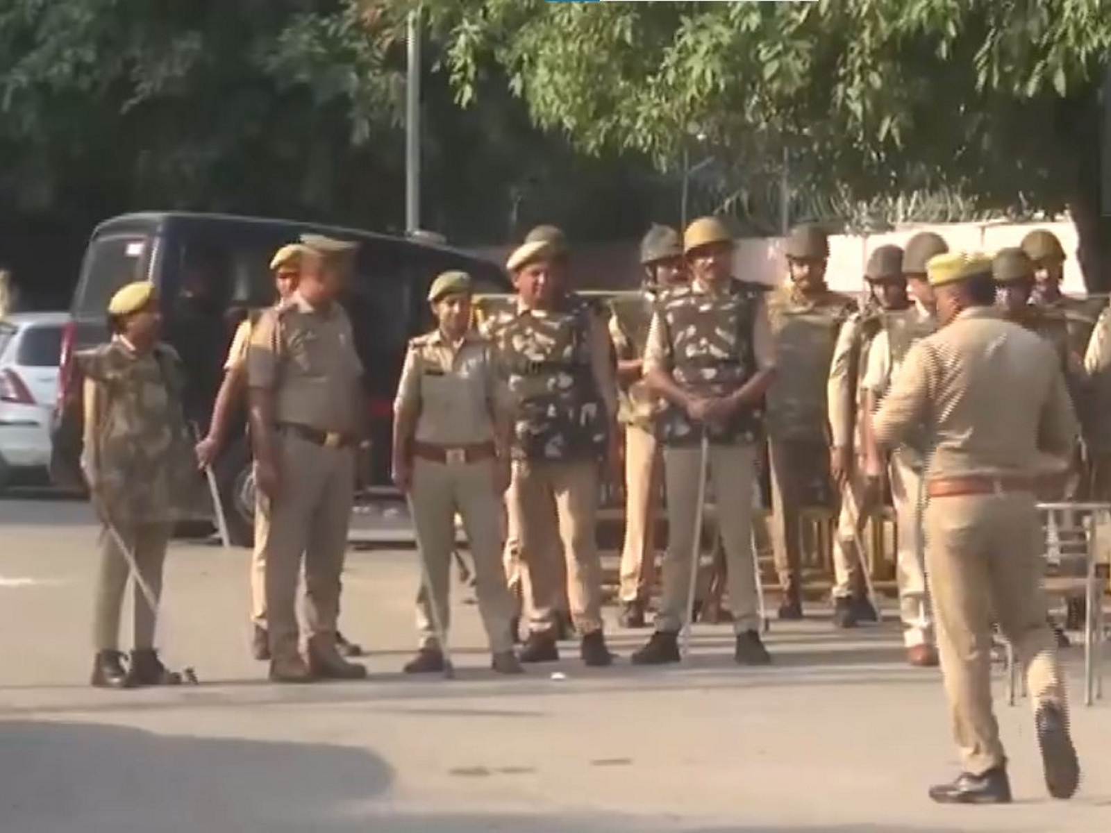 Security heightened in Noida (Photo/ANI)