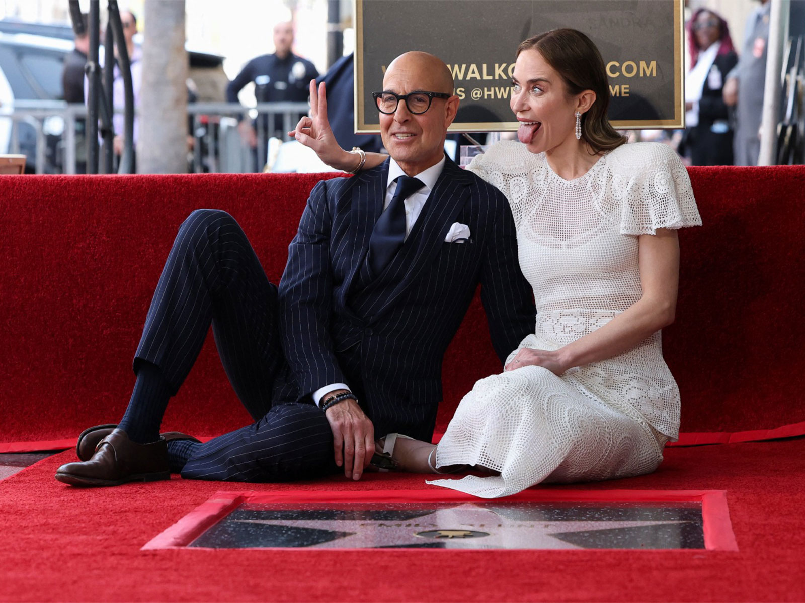 Stanley Tucci and Emily Blunt (Image source: Reuters)