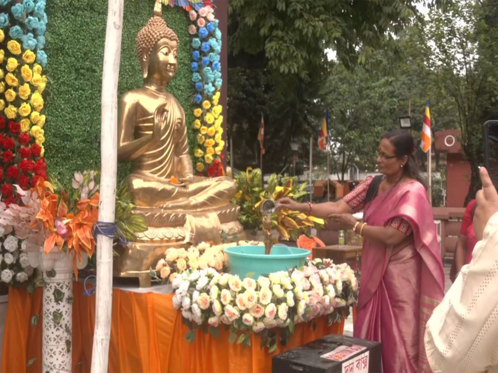 Visual from Benuban Buddhist Vihara in Agartala (Photo/ANI)