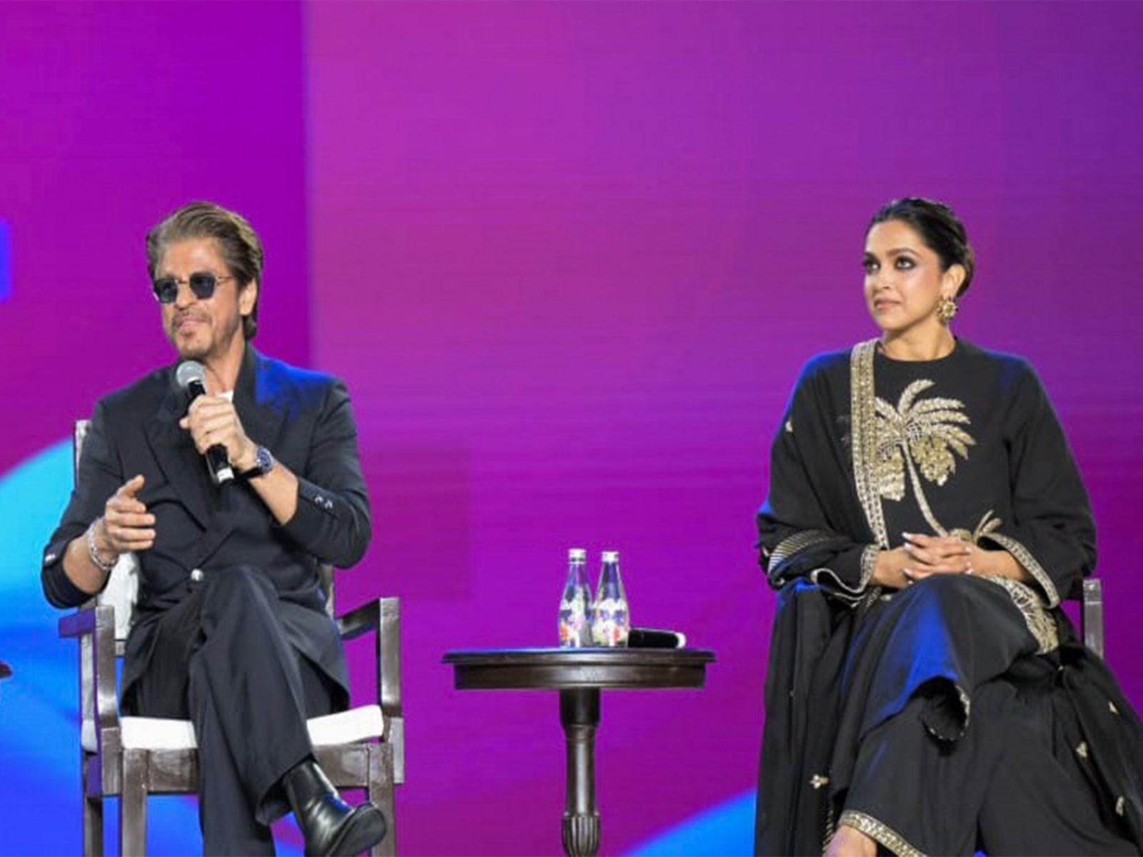 Shah Rukh Khan and Deepika Padukone (Image source: ANI) Shah Rukh Khan and Deepika Padukone (Image source: ANI)