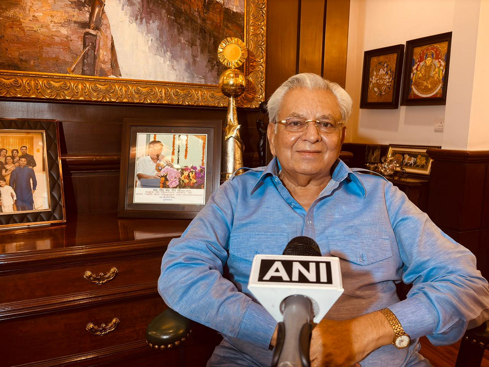 CK Jain, President of the Grains Ethanol Manufacturers Association of India (GEMA) (Photo/ANI)