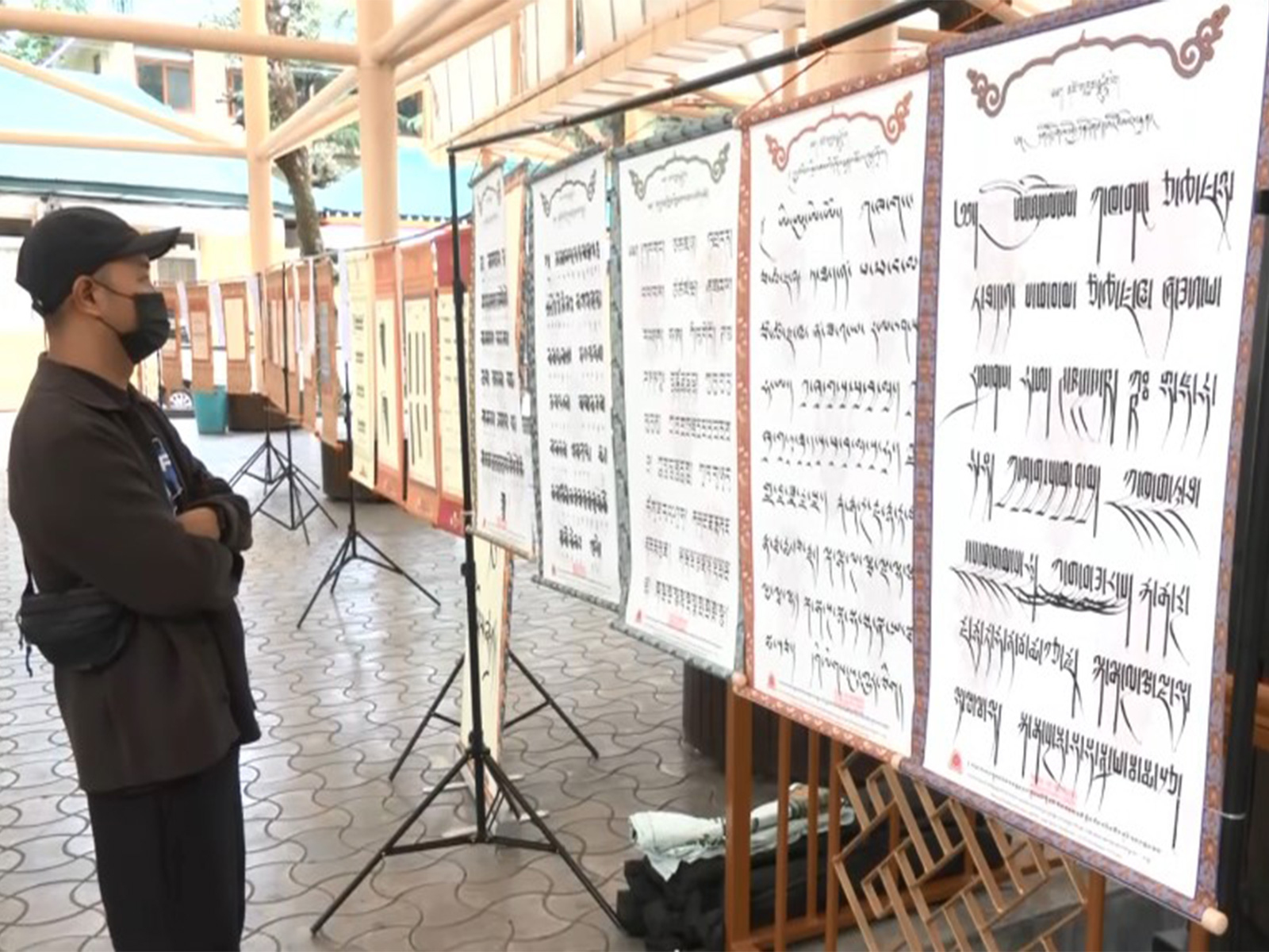 Exhibition in celebration for Tibetan Calligraphy Day (Photo/ANI)