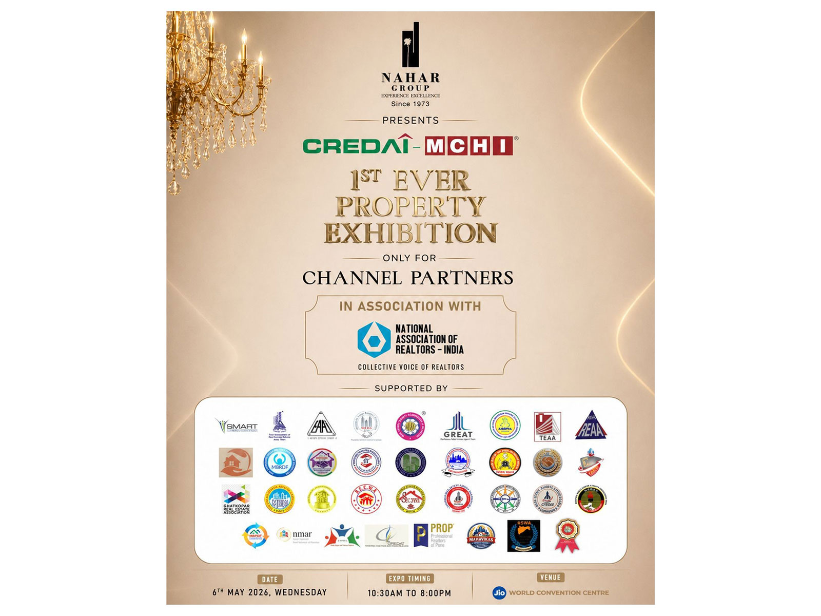 CREDAI-MCHI leadership announces India’s first property expo exclusively for channel partners, set to unlock high-impact business opportunities in Mumbai