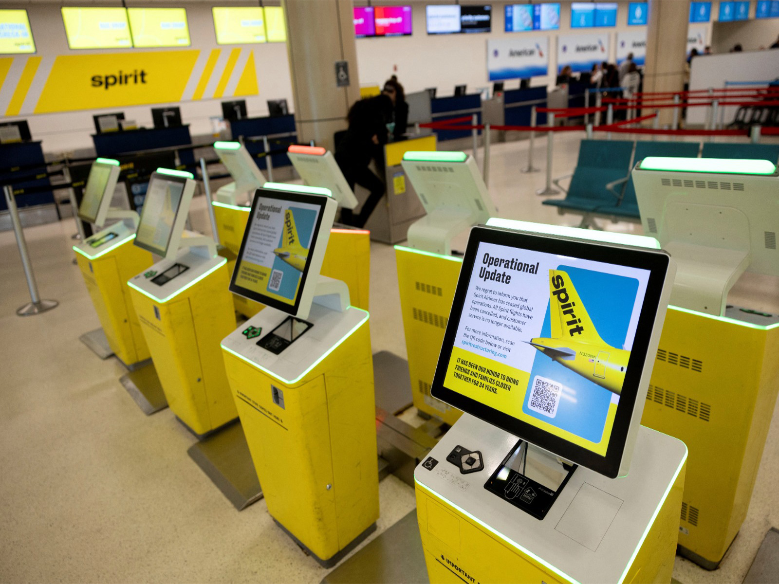 Spirit Airlines cease operations (Photo/Reuters)
