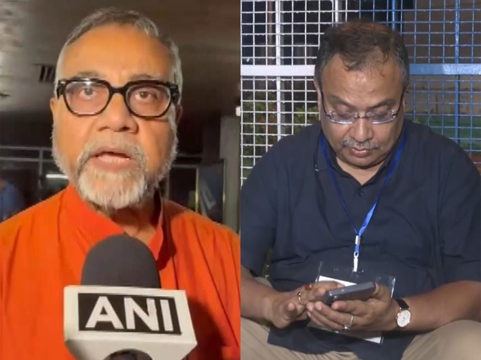 BJP leader Tapas Roy (L) and TMC leader Kunal Ghosh (R) (Photo/ANI)