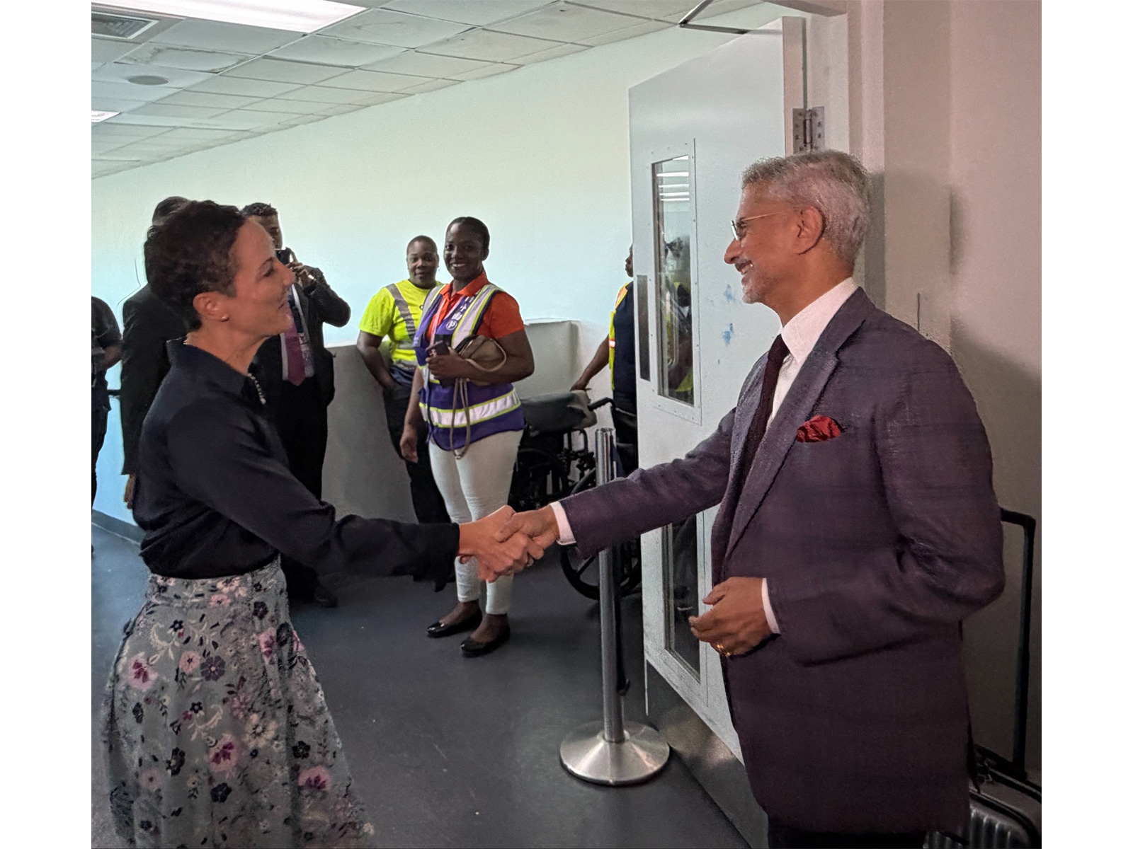 External Affairs Minister S Jaishankar meets Jamaica's Foreign Minister Kamina J Smith (Photo/X/ @DrSJaishankar)