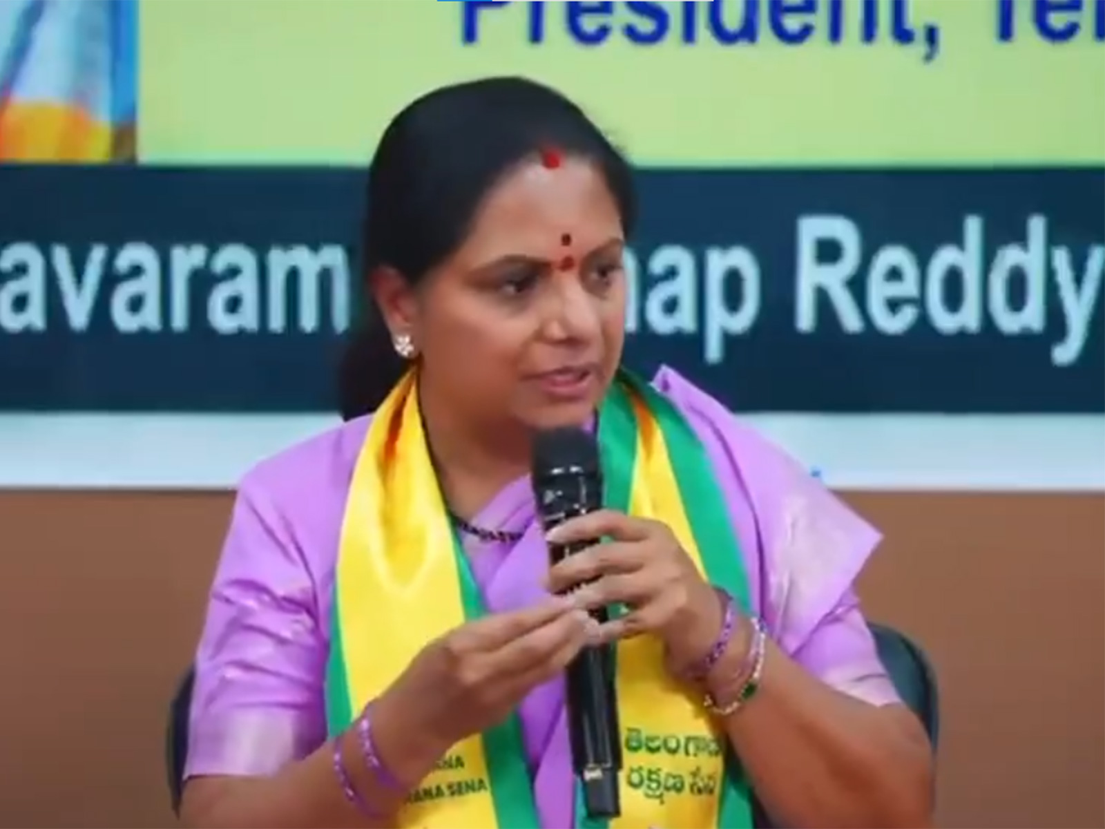 Telangana Rashtra Sena Chief K Kavitha (Photo/TRSPro)