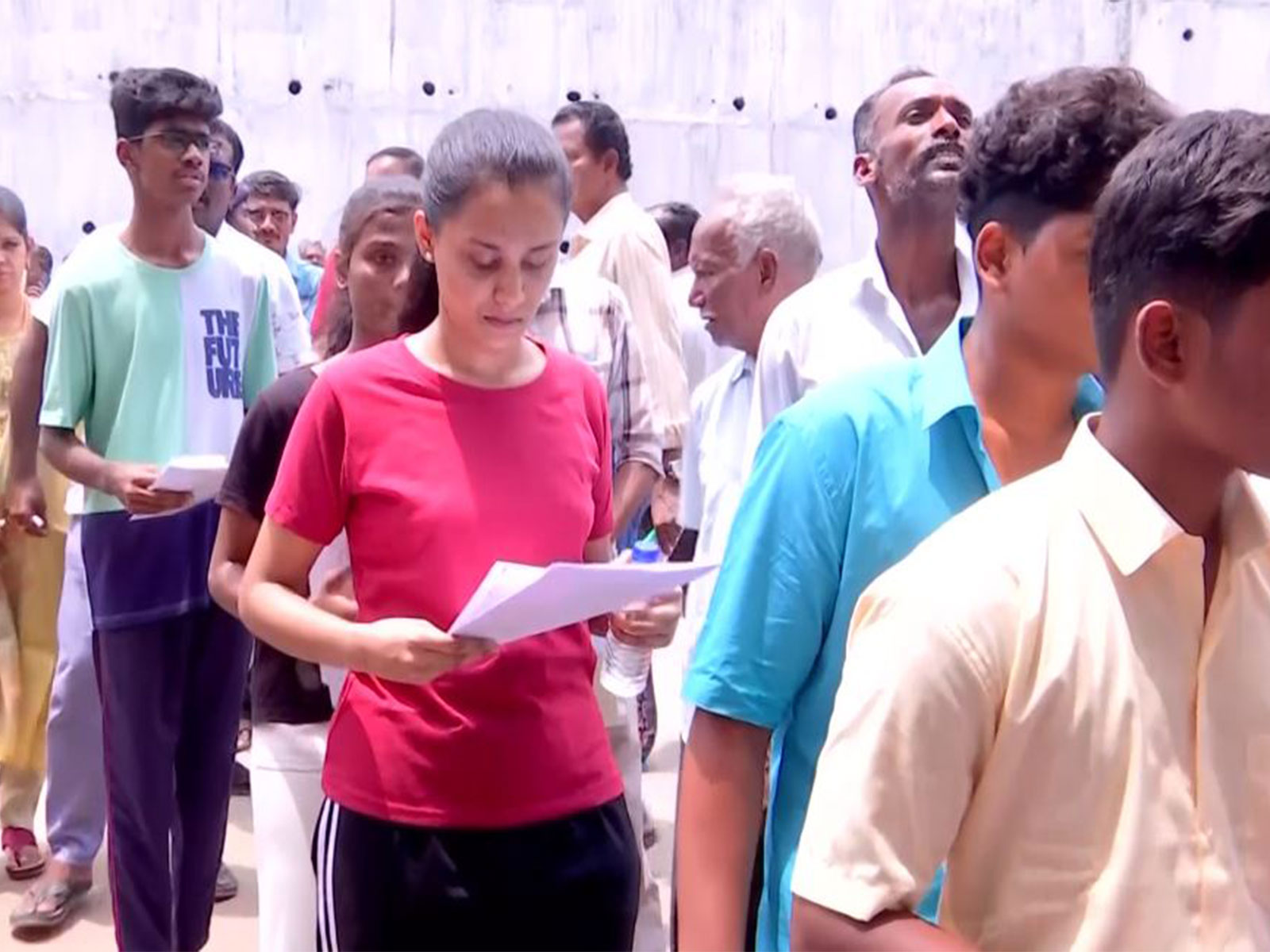 Aspirants arrive at an examination centre in Madurai to appear for NEET UG (Photo/ANI)